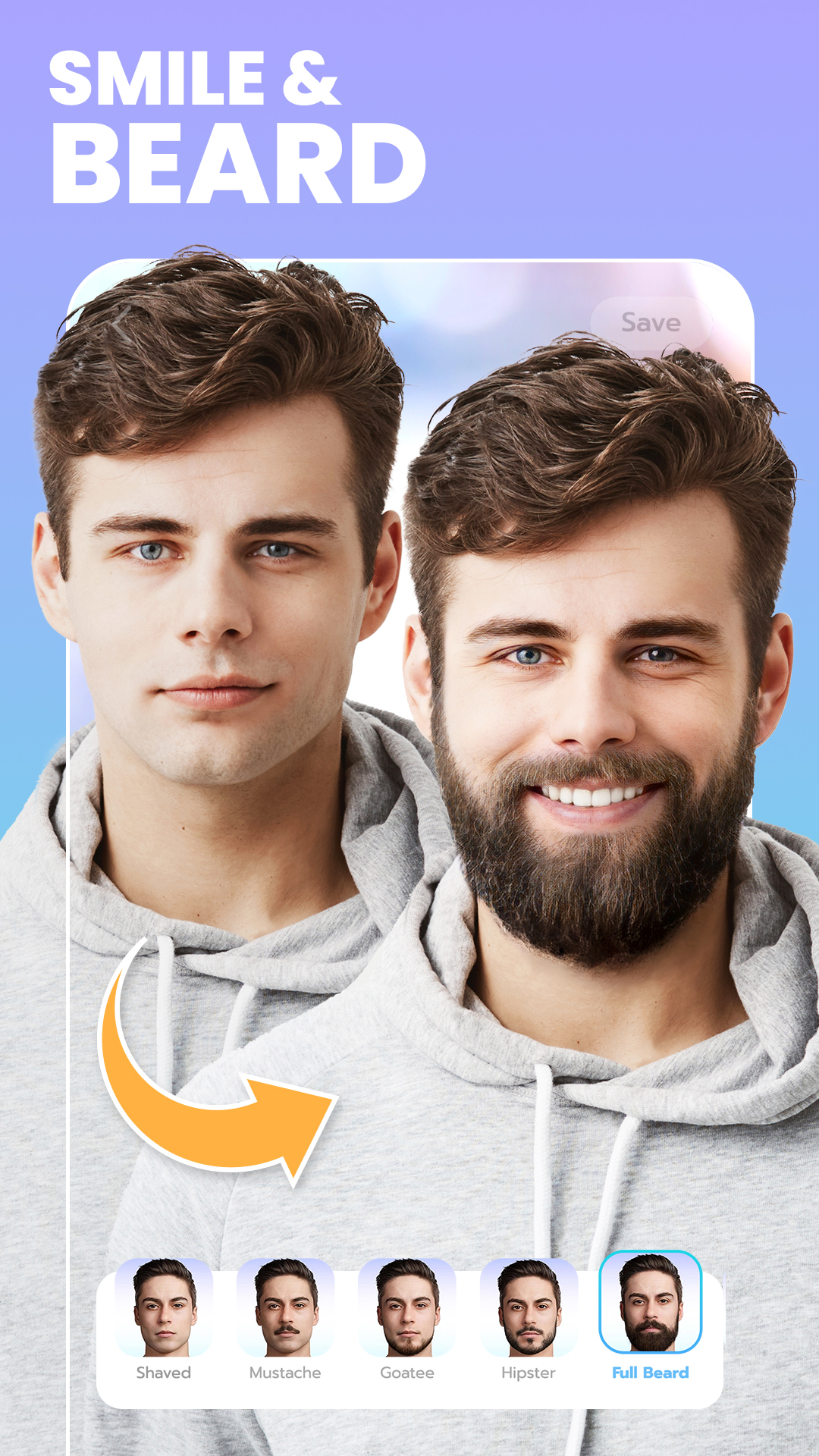 Captura de ecrã 2 da app FaceLab: Idade, Cabelo, Barba