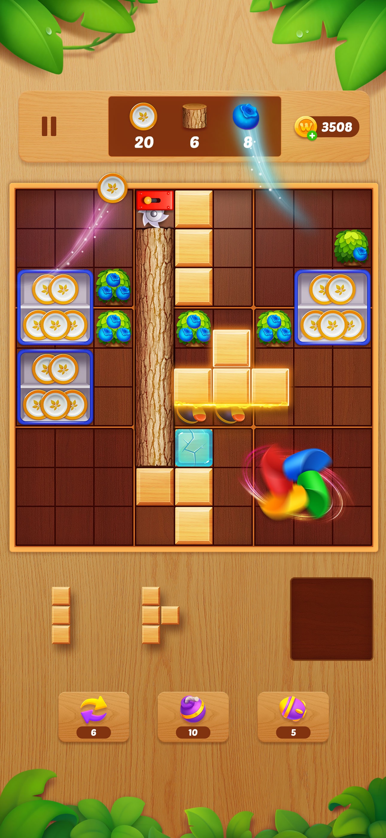 Captura de ecrã 2 da app Block Crush: jogo de blocos