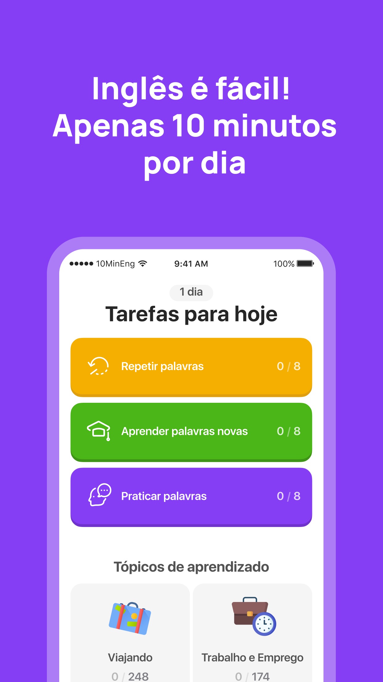 Captura de ecrã 1 da app 10 Minute English