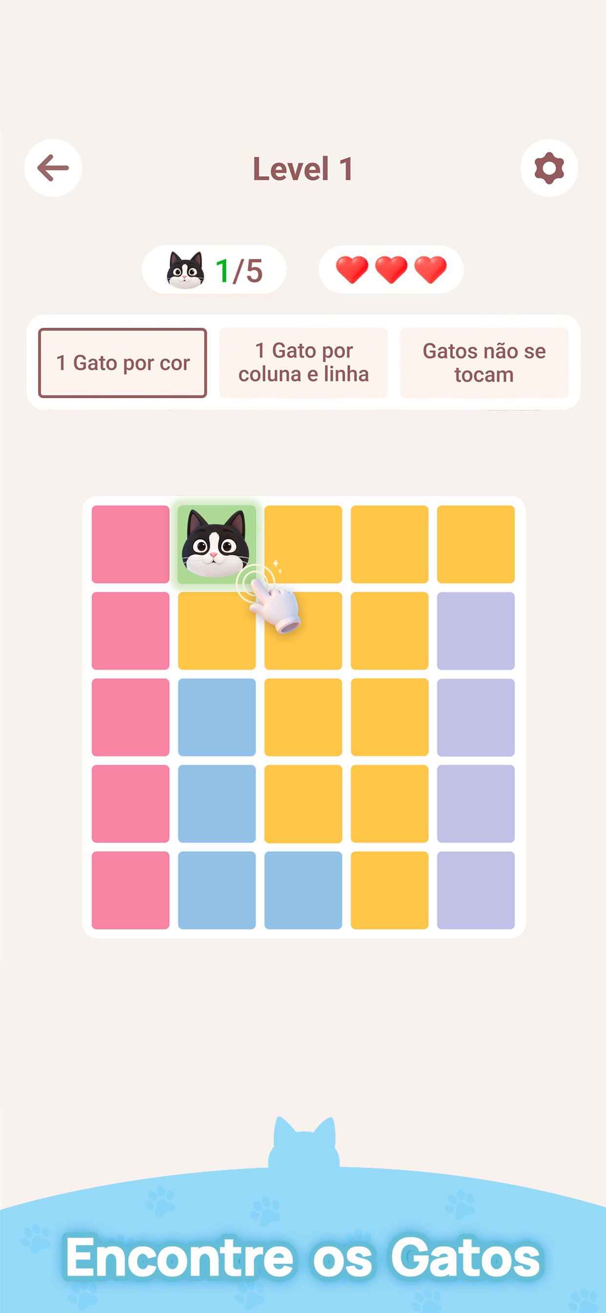 Captura de ecrã 1 da app Meowdoku!