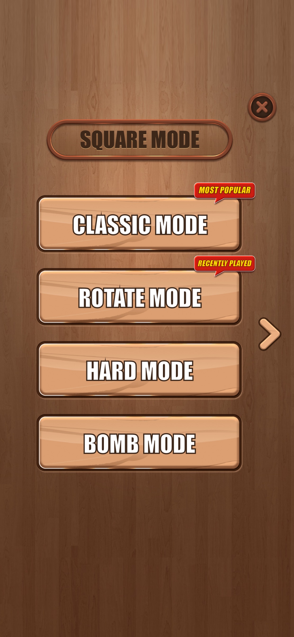 Captura de ecrã 2 da app Wooden 100 Block Puzzle Game