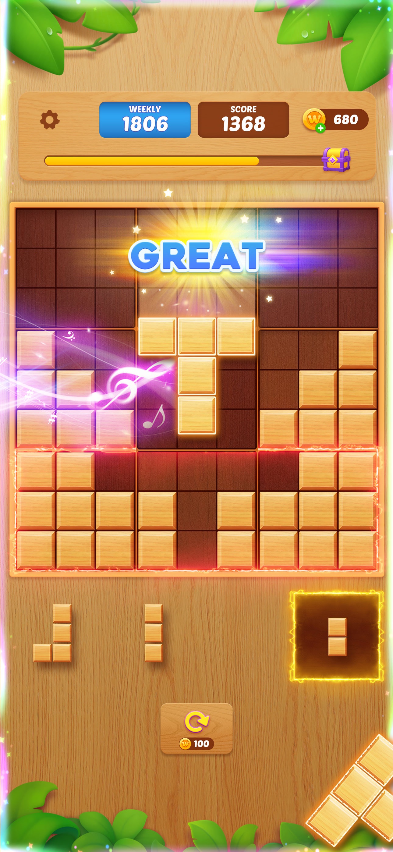 Captura de ecrã 3 da app Block Crush: jogo de blocos
