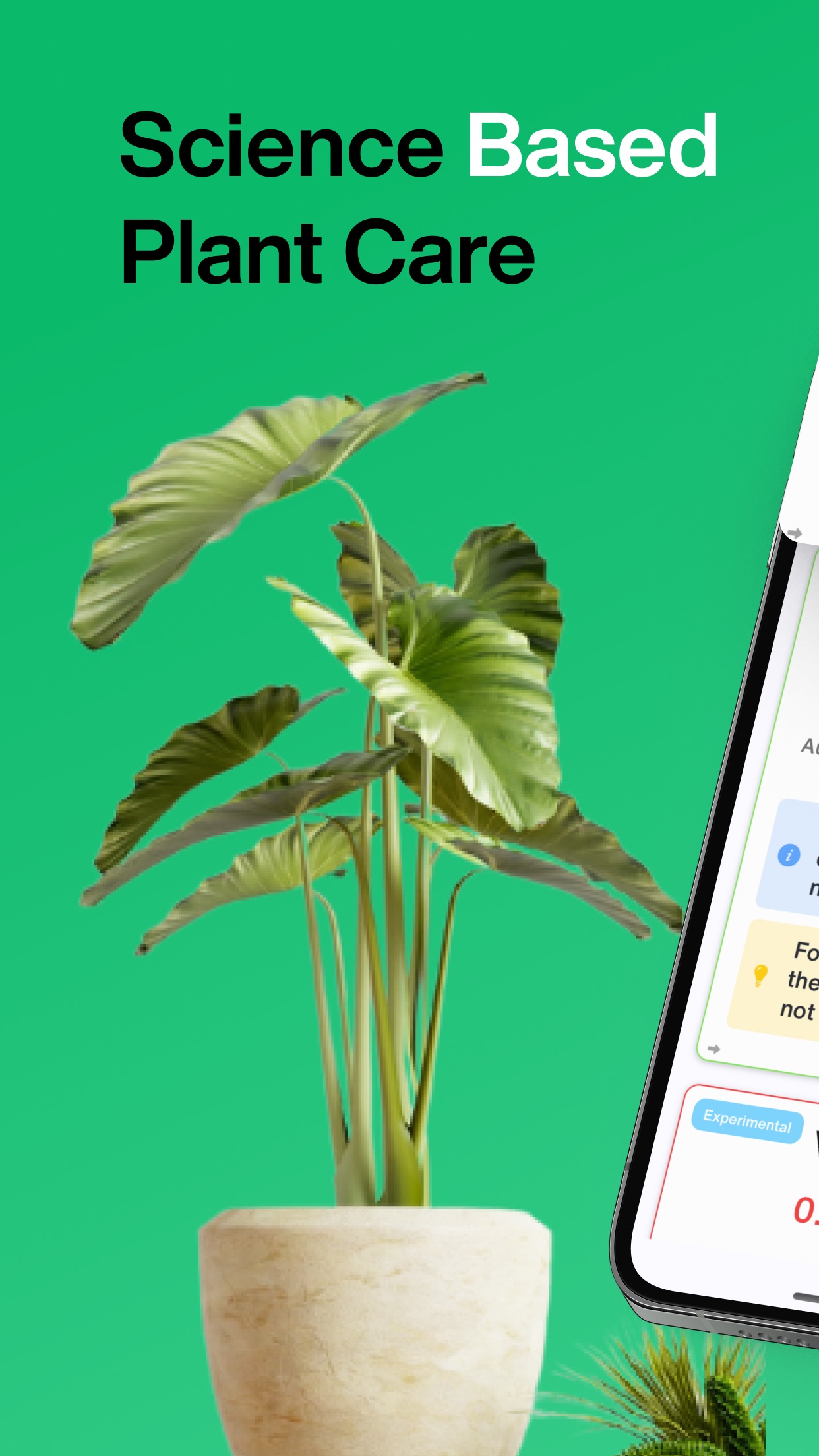 Captura de ecrã 1 da app Grow - Scientific Plant Care