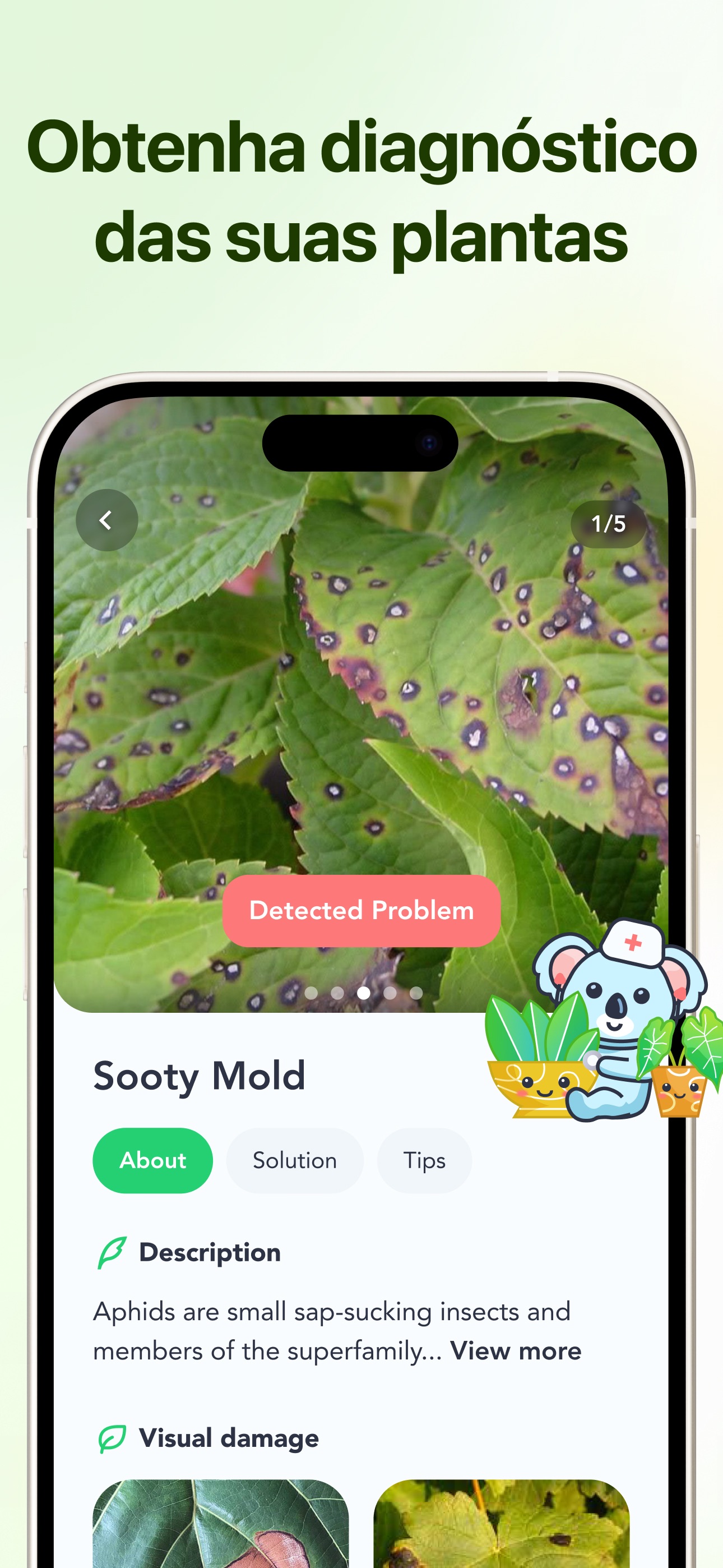 Captura de ecrã 2 da app Flora Identificador de plantas
