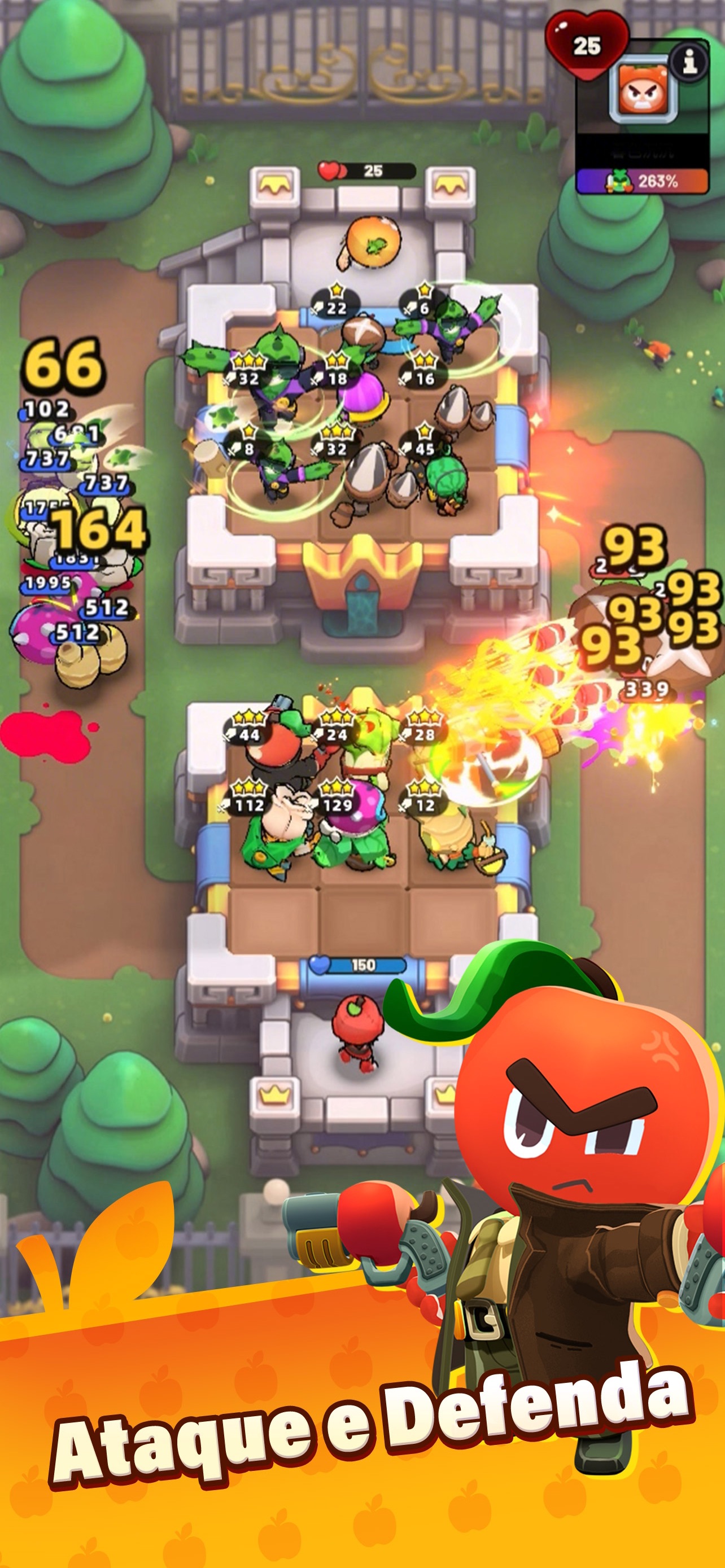 Captura de ecrã 1 da app Plants on Fire: Attack&Defend