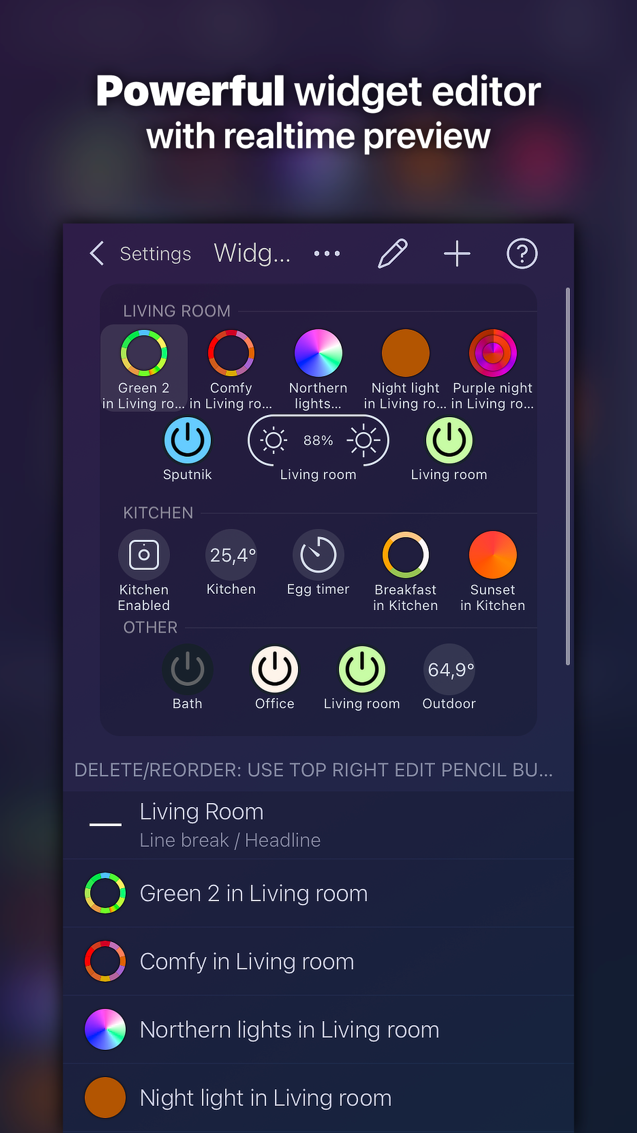 Captura de ecrã 2 da app iConnectHue for Philips Hue