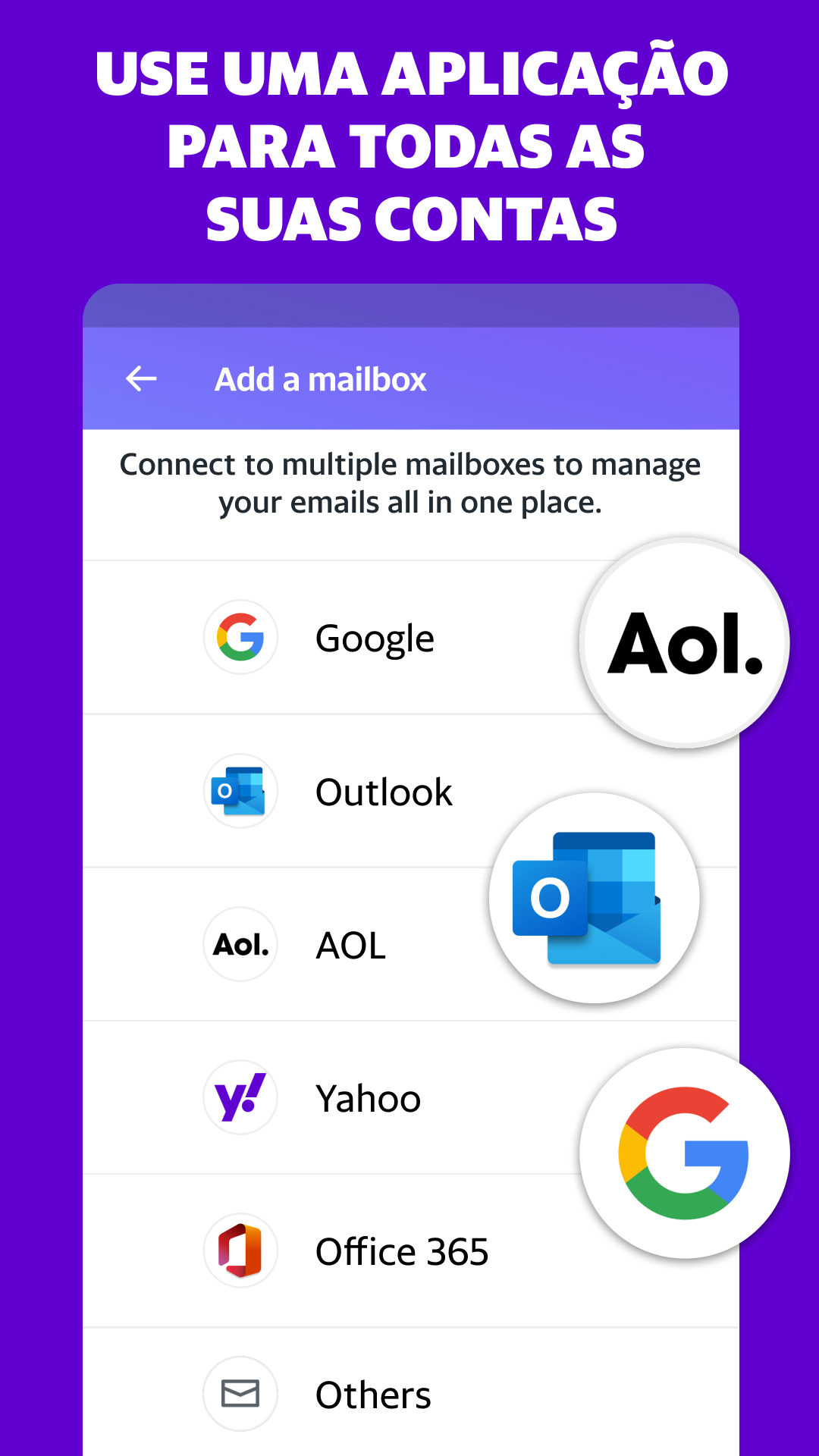 Captura de ecrã 2 da app Yahoo Mail - Organize-se