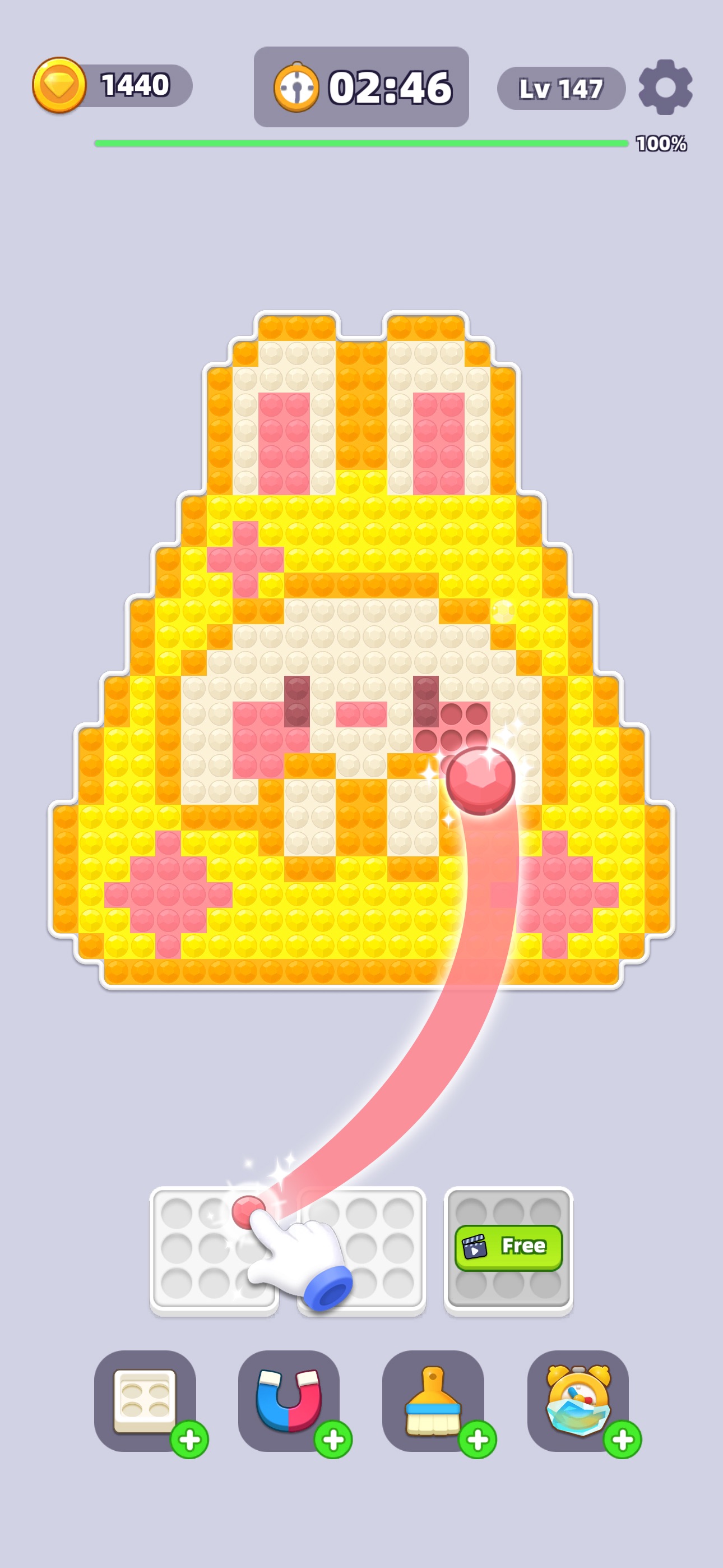 Captura de ecrã 2 da app Jewel Color Sort: Diamond Game
