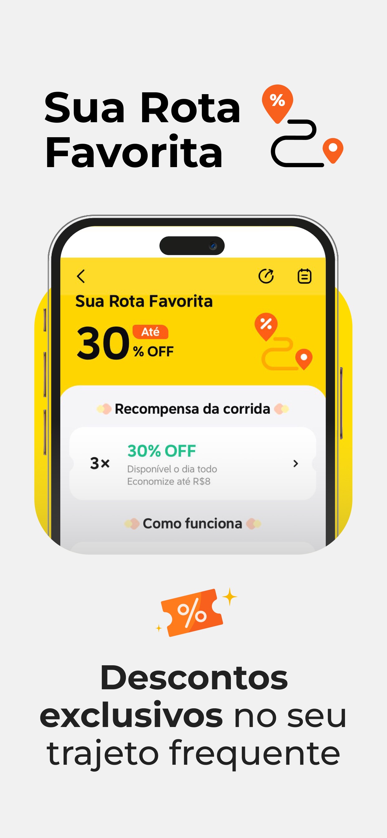 Captura de ecrã 2 da app 99: Corridas, Food, Pay