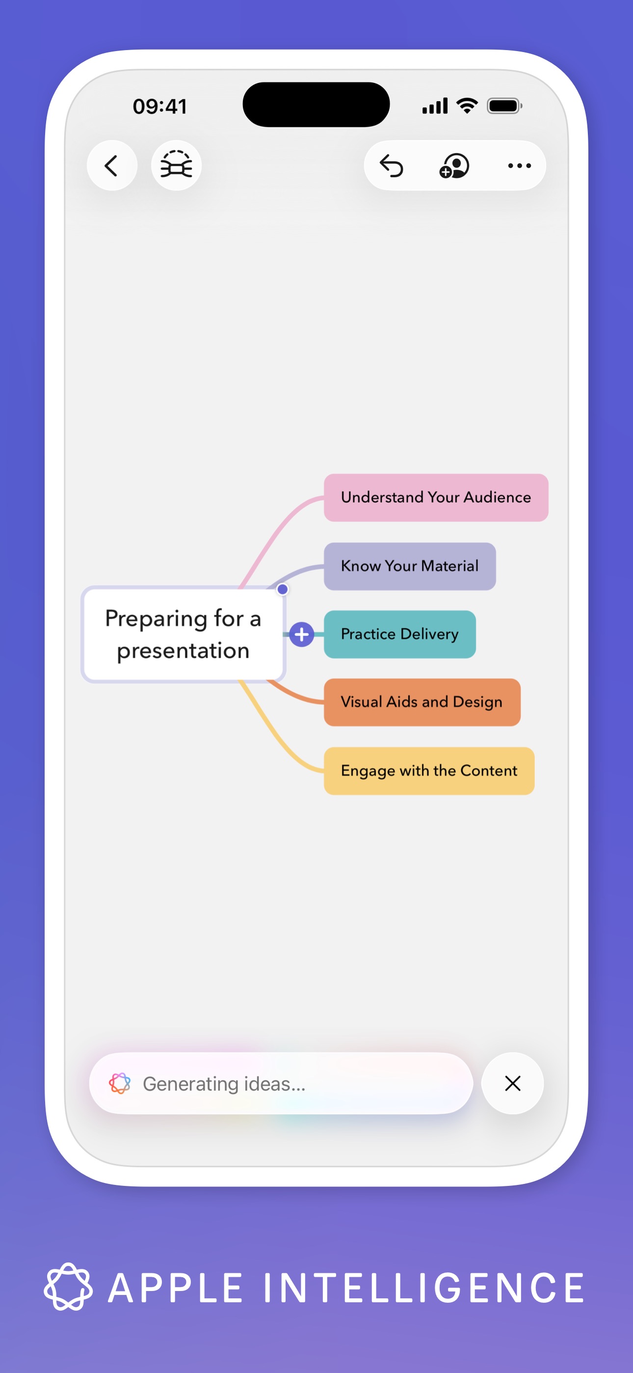 Captura de ecrã 4 da app MindNode: Mind Map & Outline