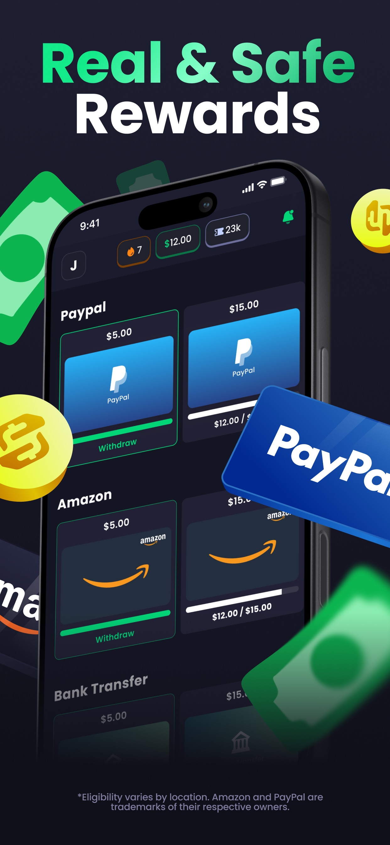 Captura de ecrã 1 da app Freecash - Get Paid Real Money