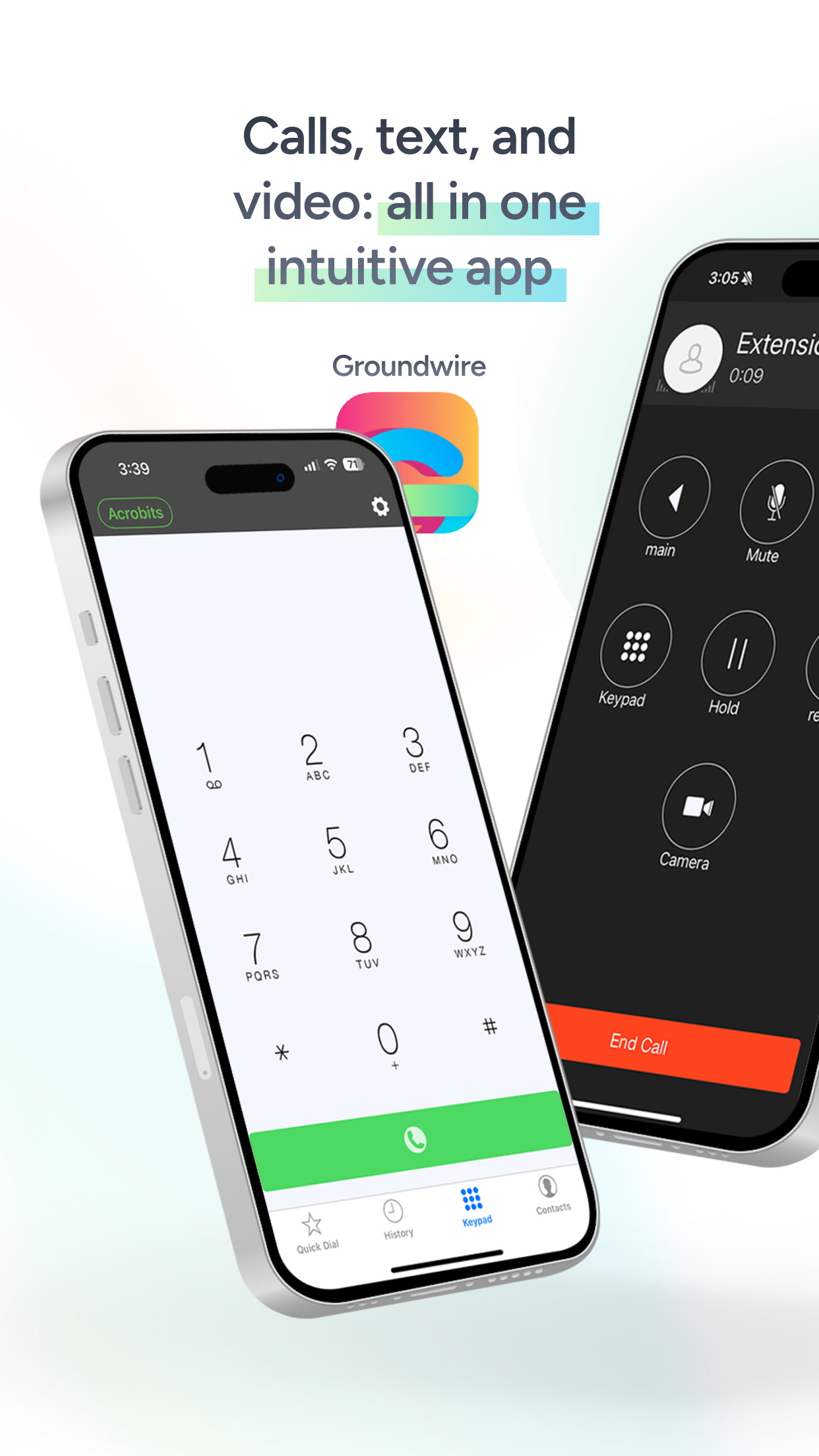 Captura de ecrã 1 da app Groundwire: VoIP SIP Softphone