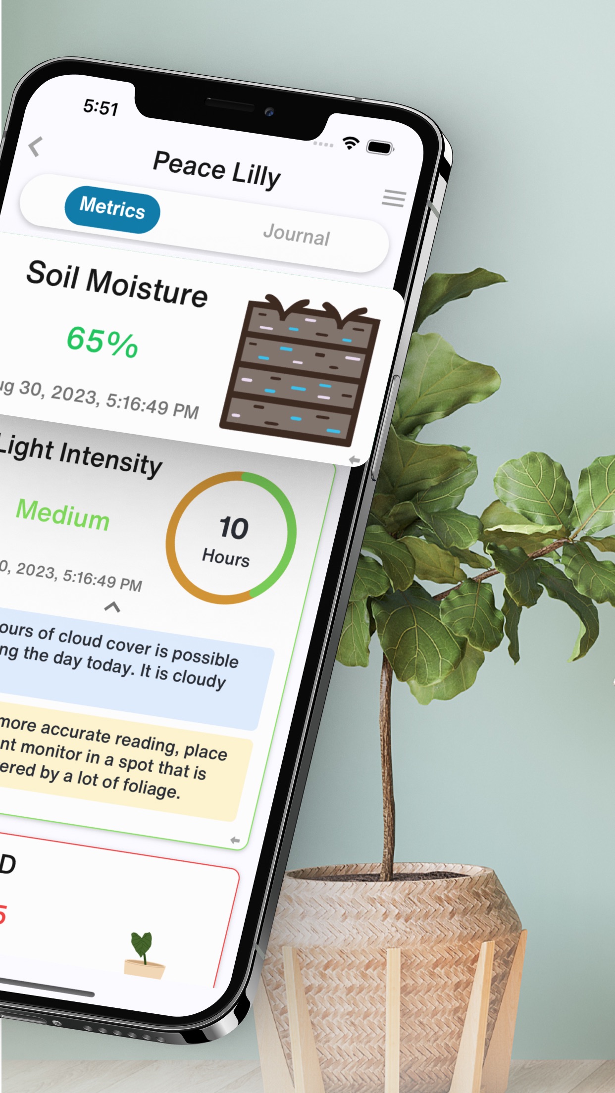 Captura de ecrã 2 da app Grow - Scientific Plant Care