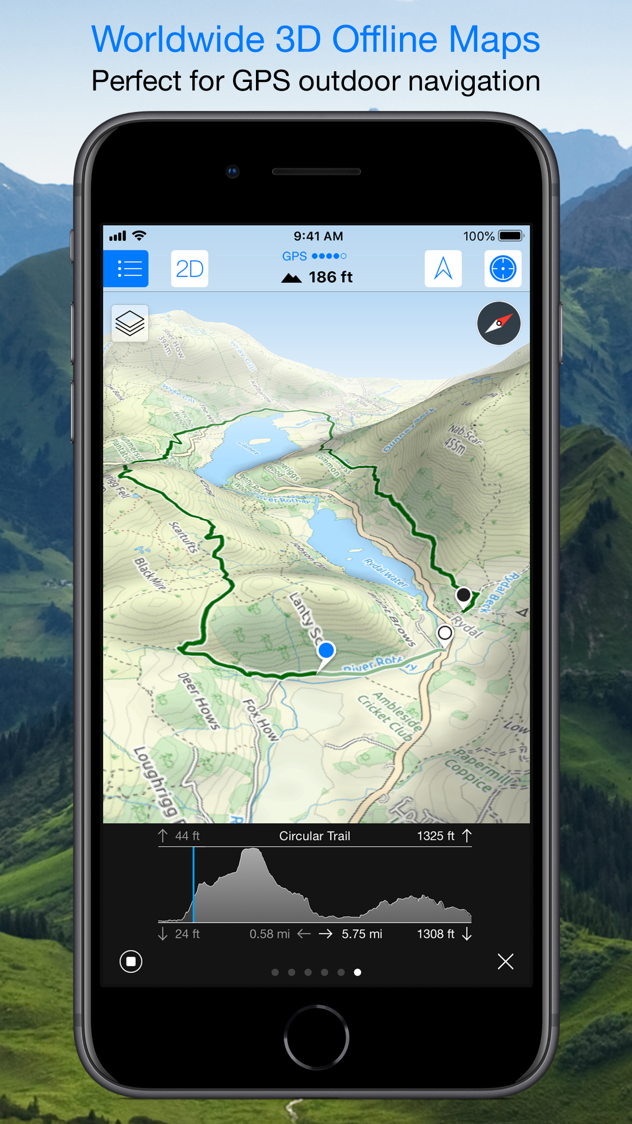 Captura de ecrã 3 da app Maps 3D PRO - Outdoor GPS