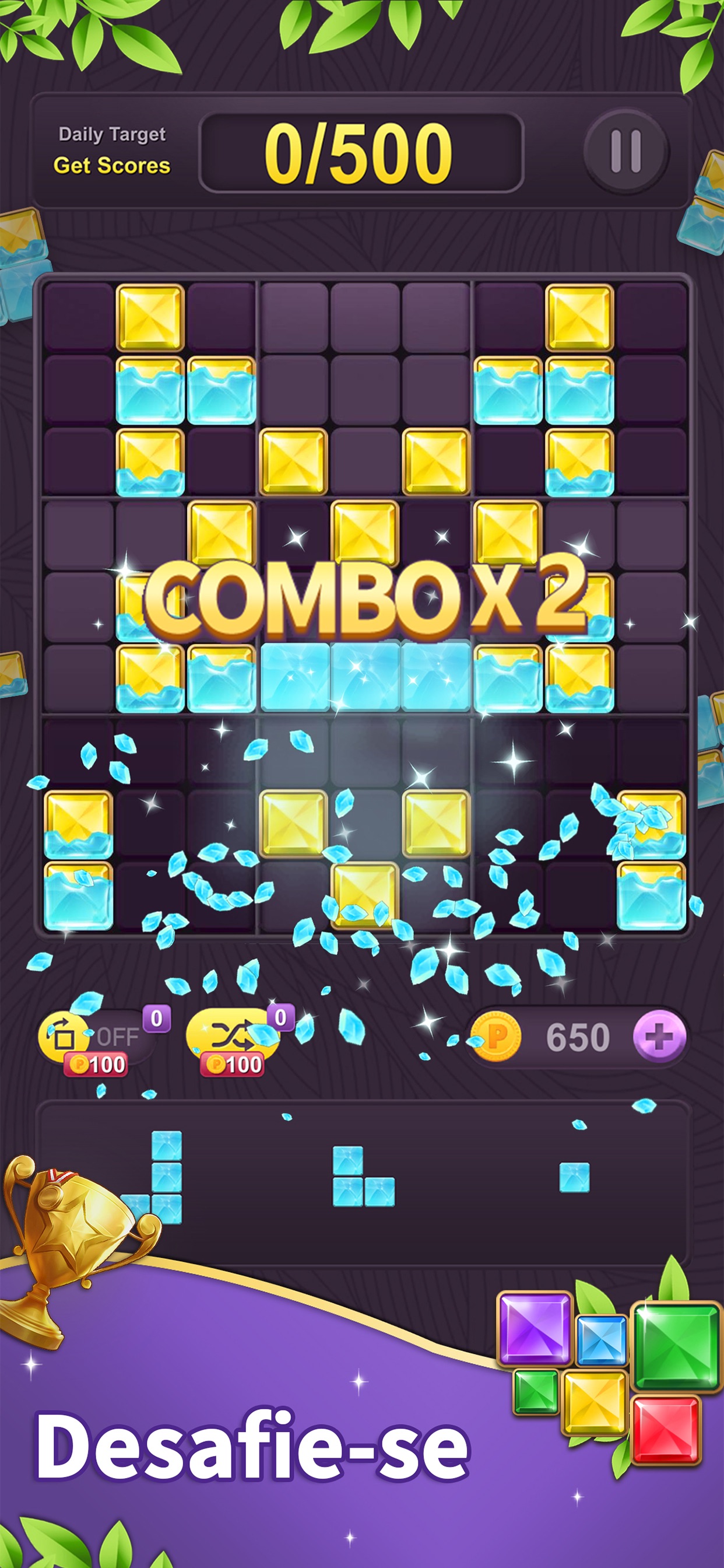 Captura de ecrã 4 da app Bloco de quebra-cabeça