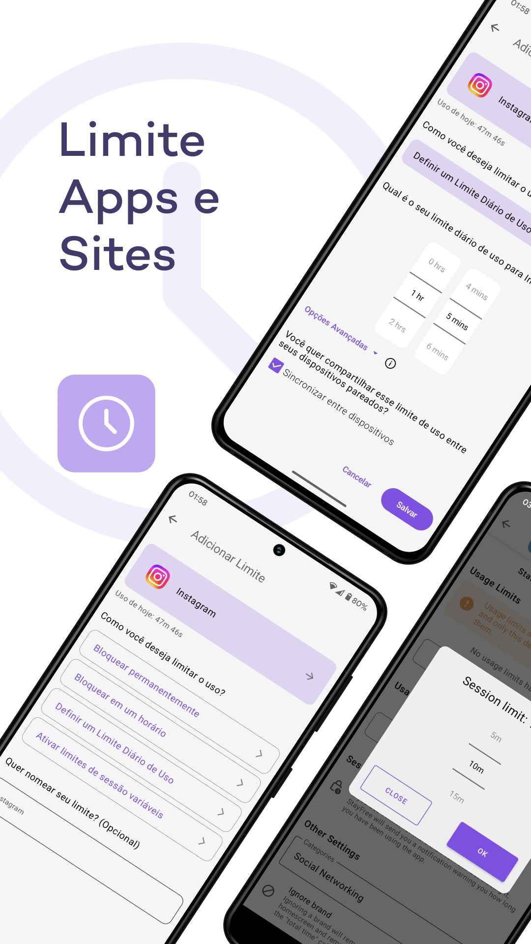 Captura de ecrã 3 da app StayFree - Screen Time