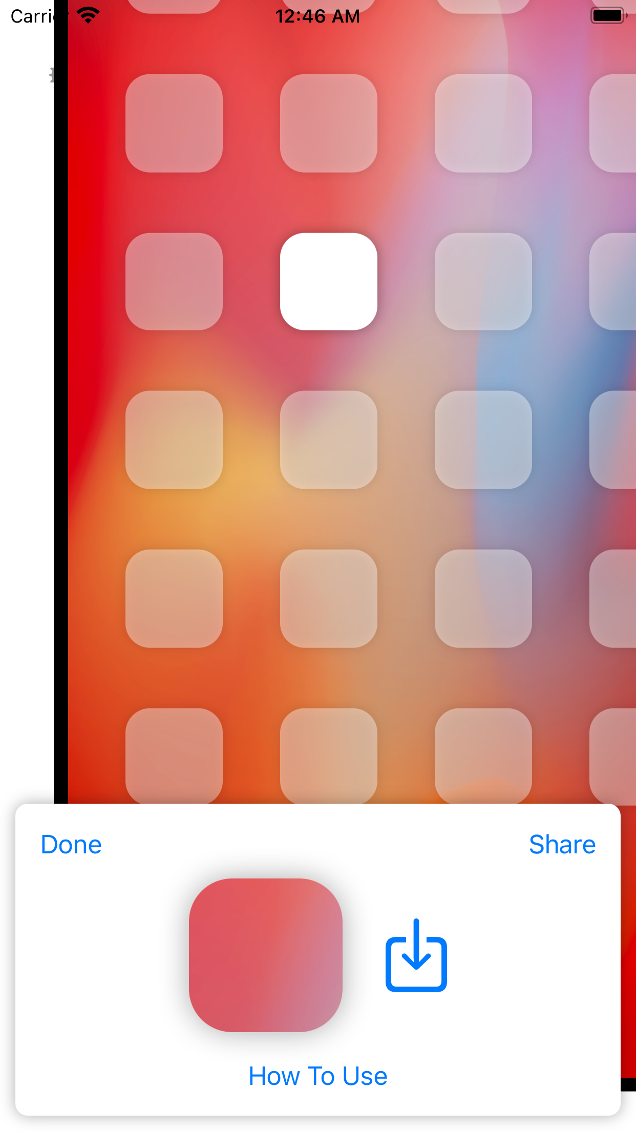 Captura de ecrã 3 da app Transparent App Icons