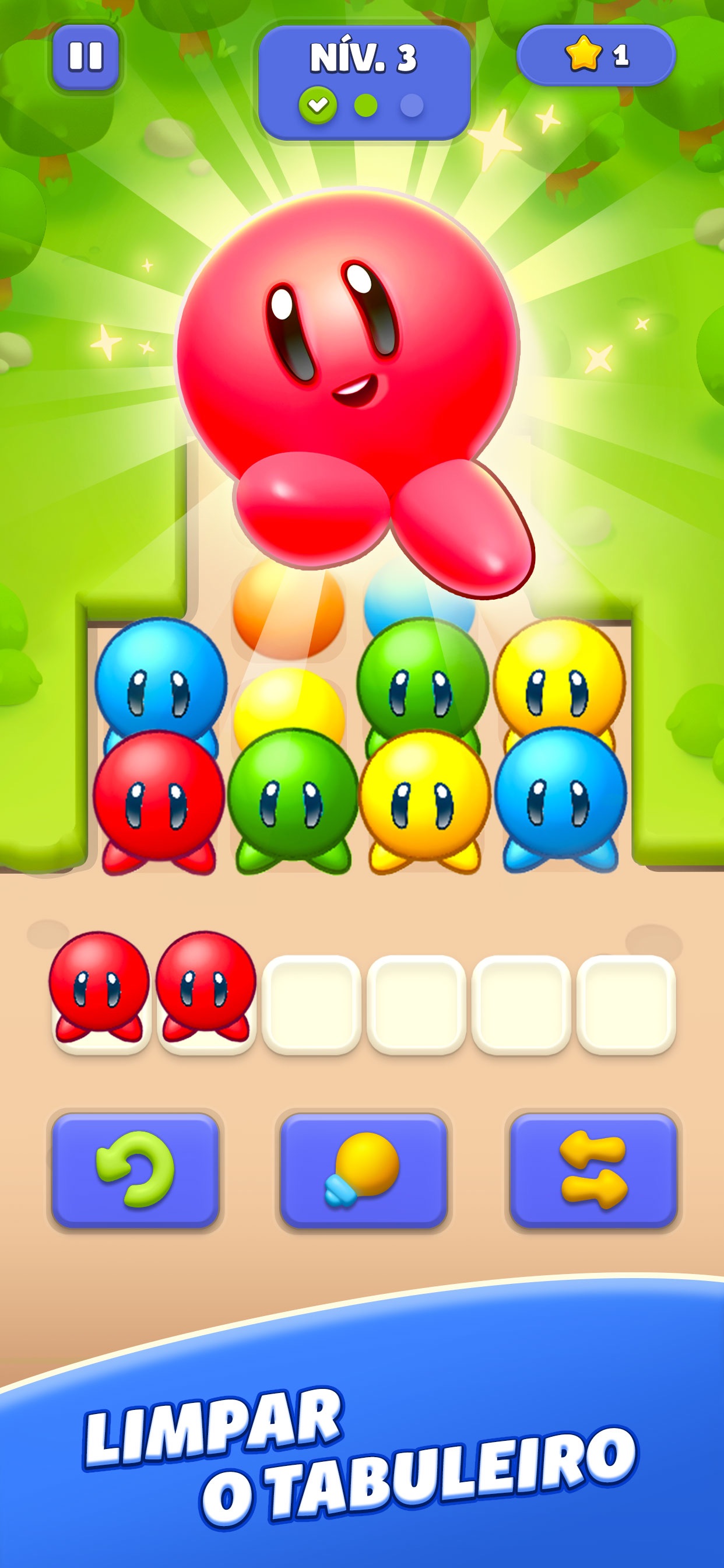 Captura de ecrã 1 da app Bubble Jam - Puzzle de Blocos