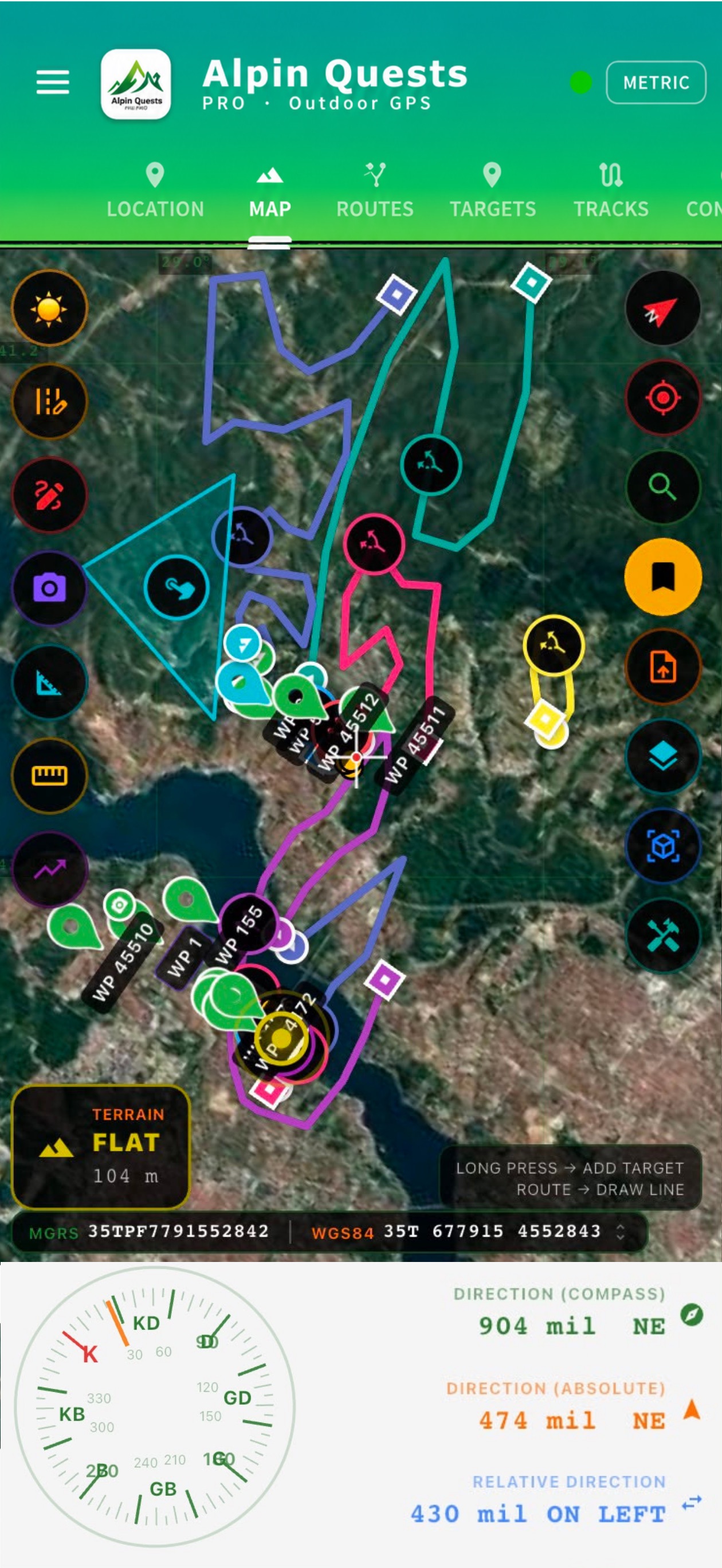Captura de ecrã 2 da app Alpin Quest PRO – Outdoor GPS