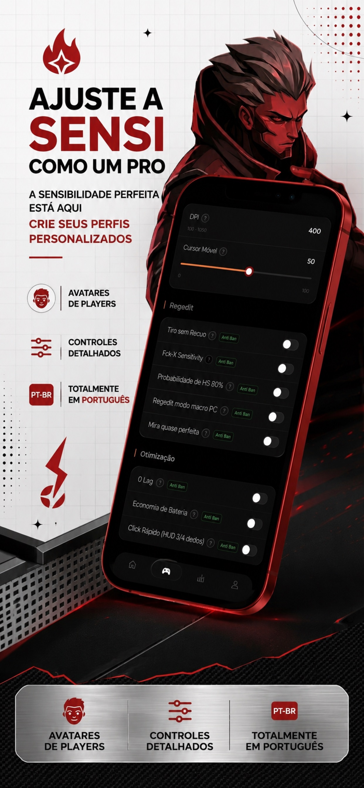 Captura de ecrã 3 da app Real Sensi FF - PRO