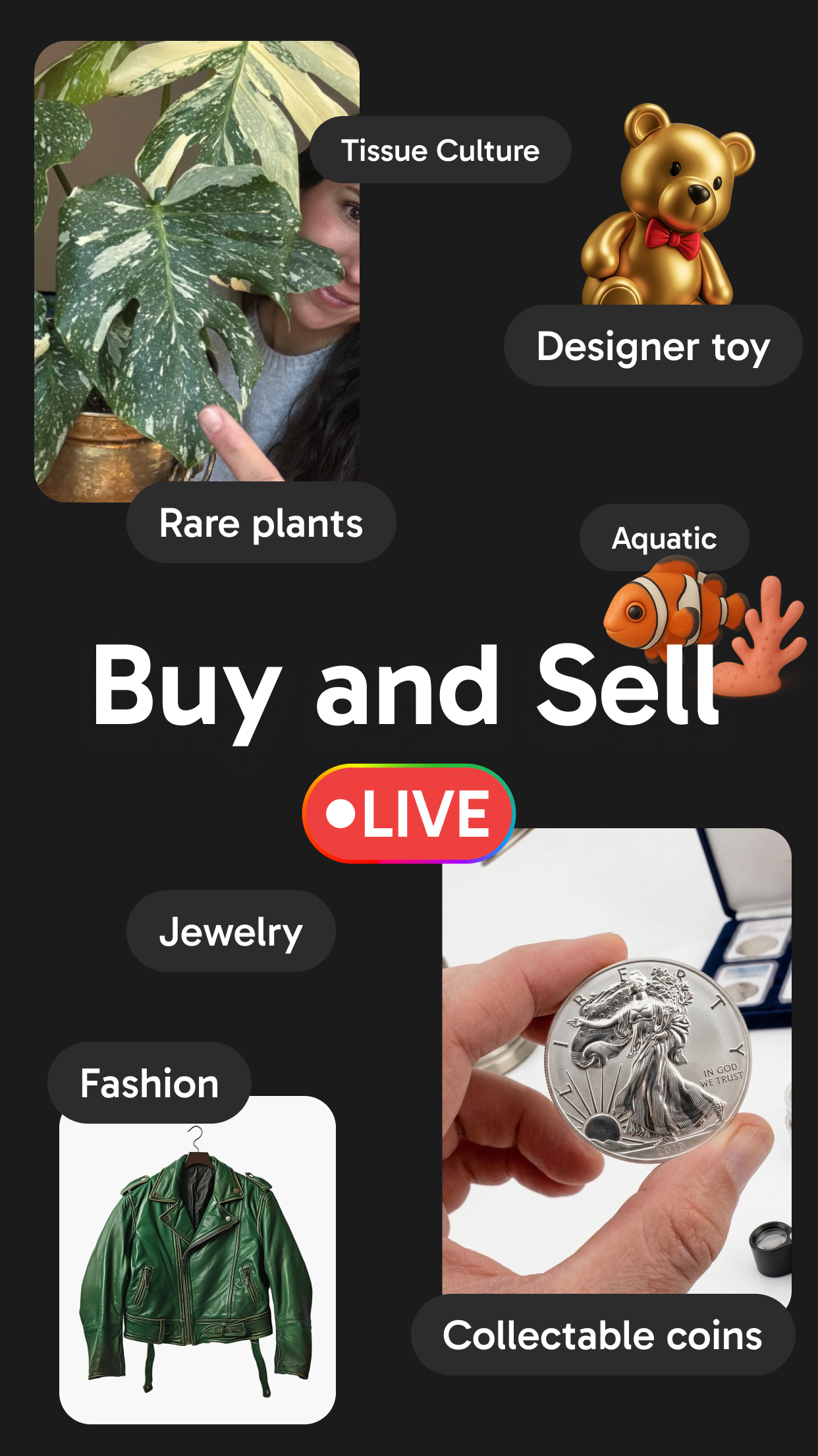 Captura de ecrã 1 da app Palmstreet: Buy & Sell LIVE