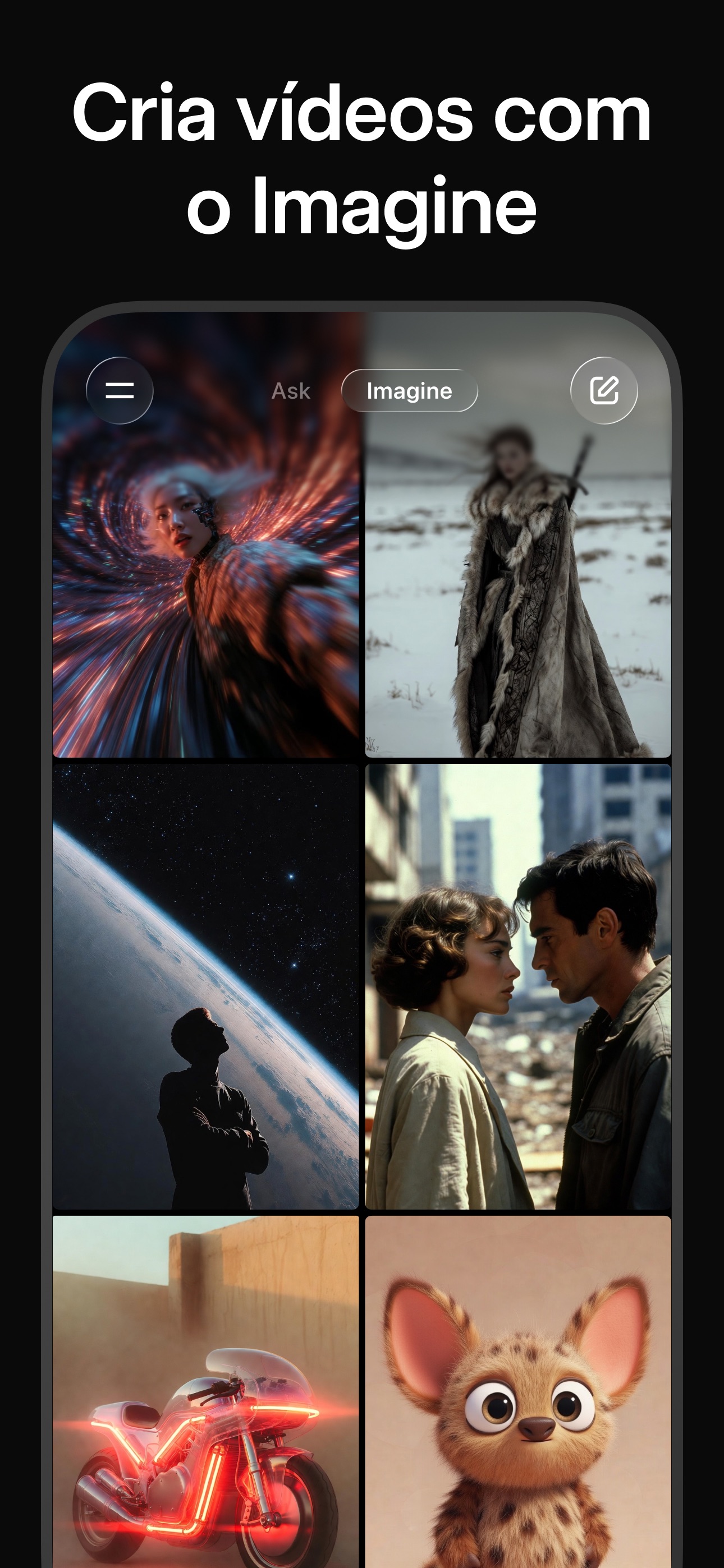 Captura de ecrã 2 da app Grok - Assistente de IA