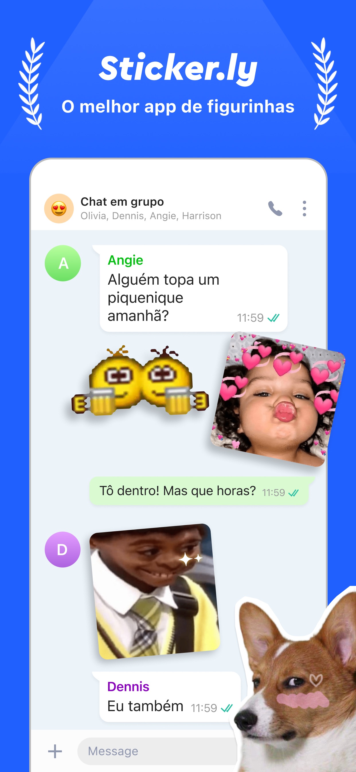 Captura de ecrã 1 da app Sticker.ly - Sticker Maker