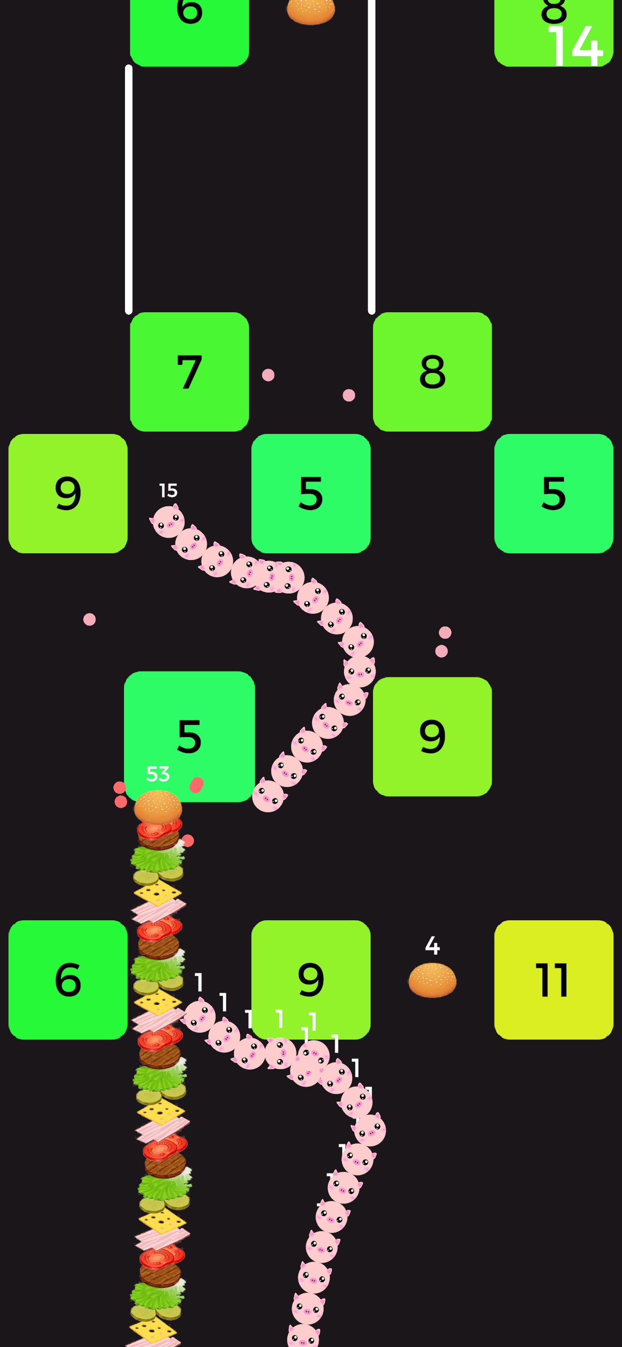 Captura de ecrã 3 da app Snake VS Block