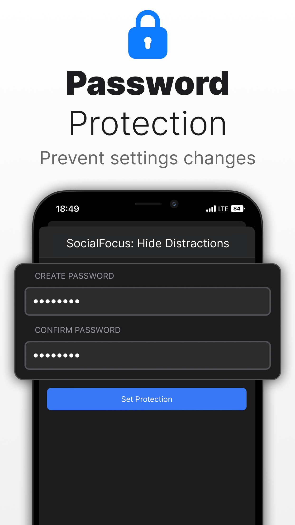 Captura de ecrã 4 da app SocialFocus: Hide Distractions