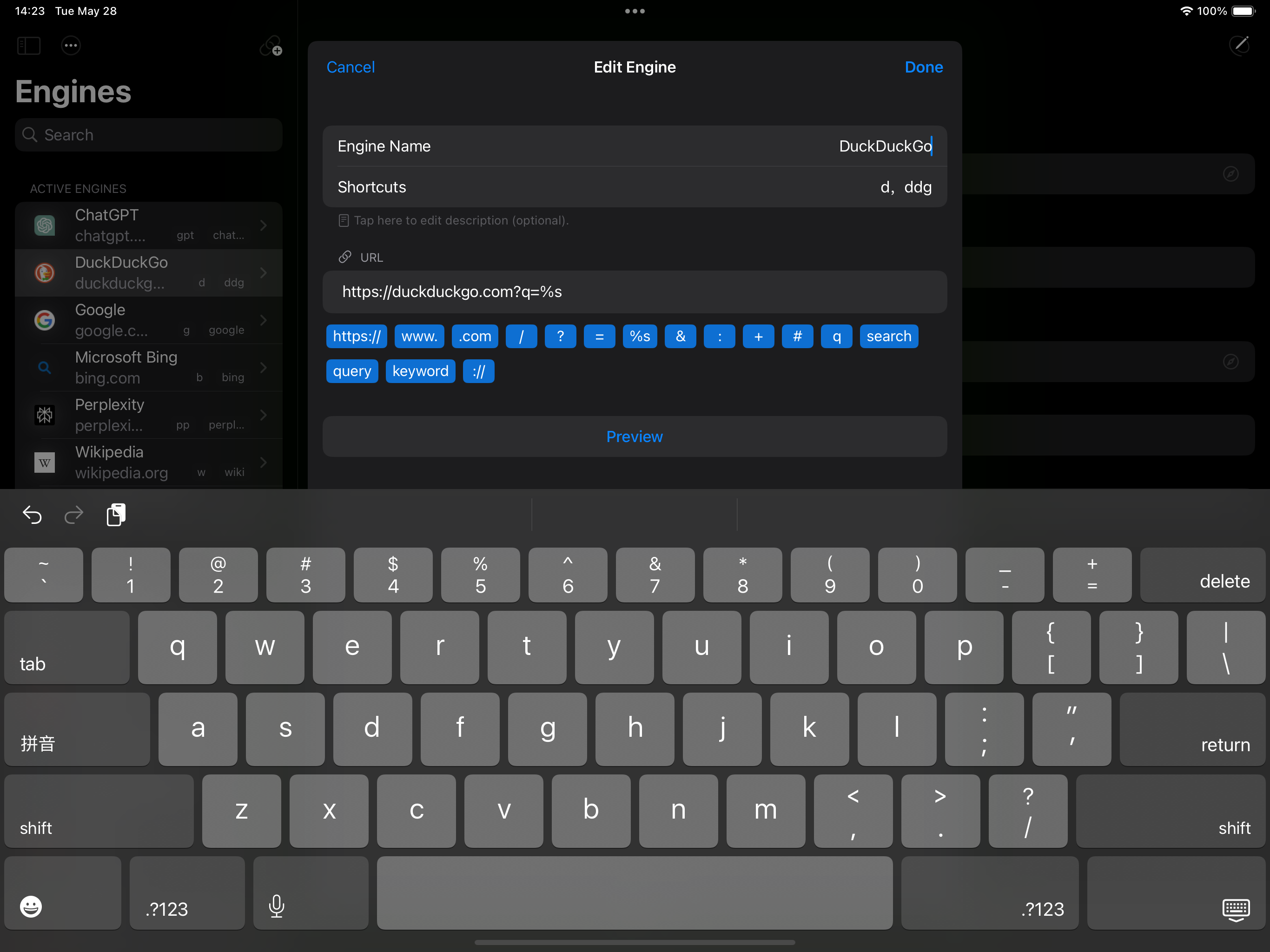 Captura de ecrã 4 da app xSearch for Safari