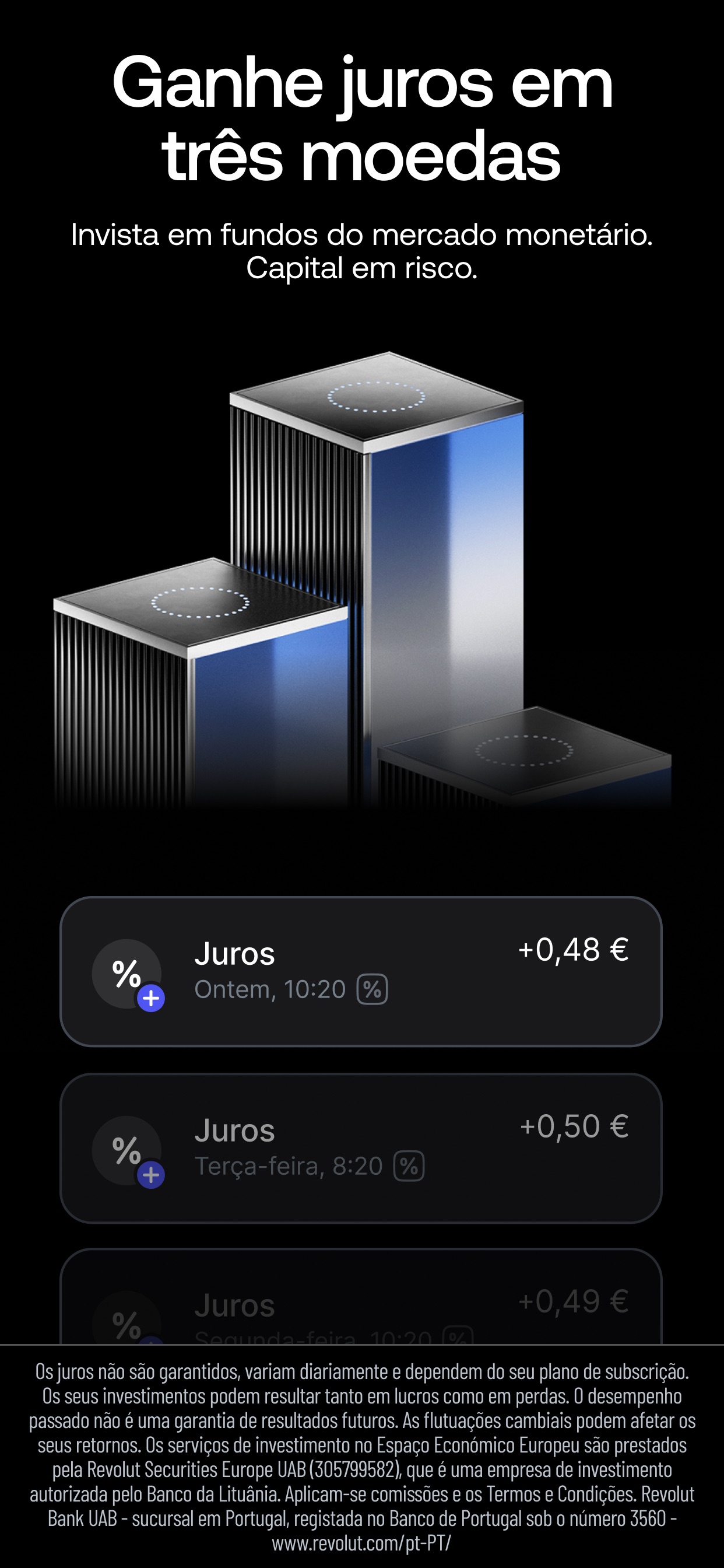Captura de ecrã 4 da app Revolut — Mais do que um banco