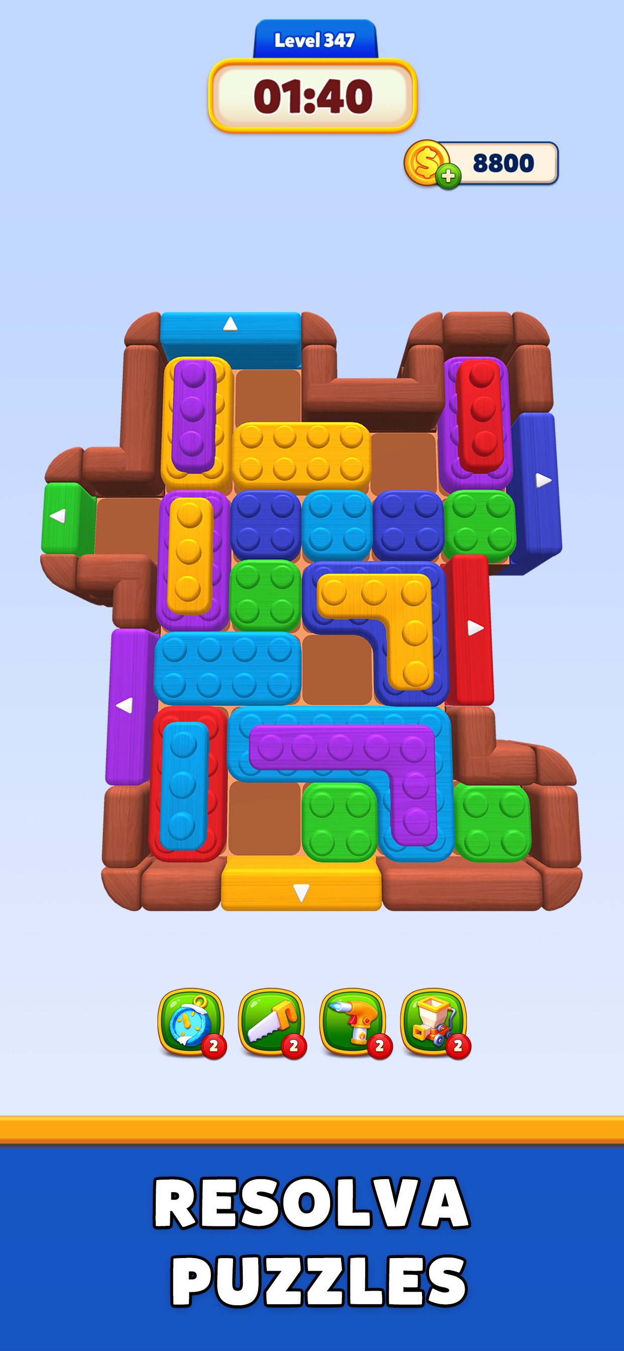 Captura de ecrã 2 da app Color Block Run - Puzzle
