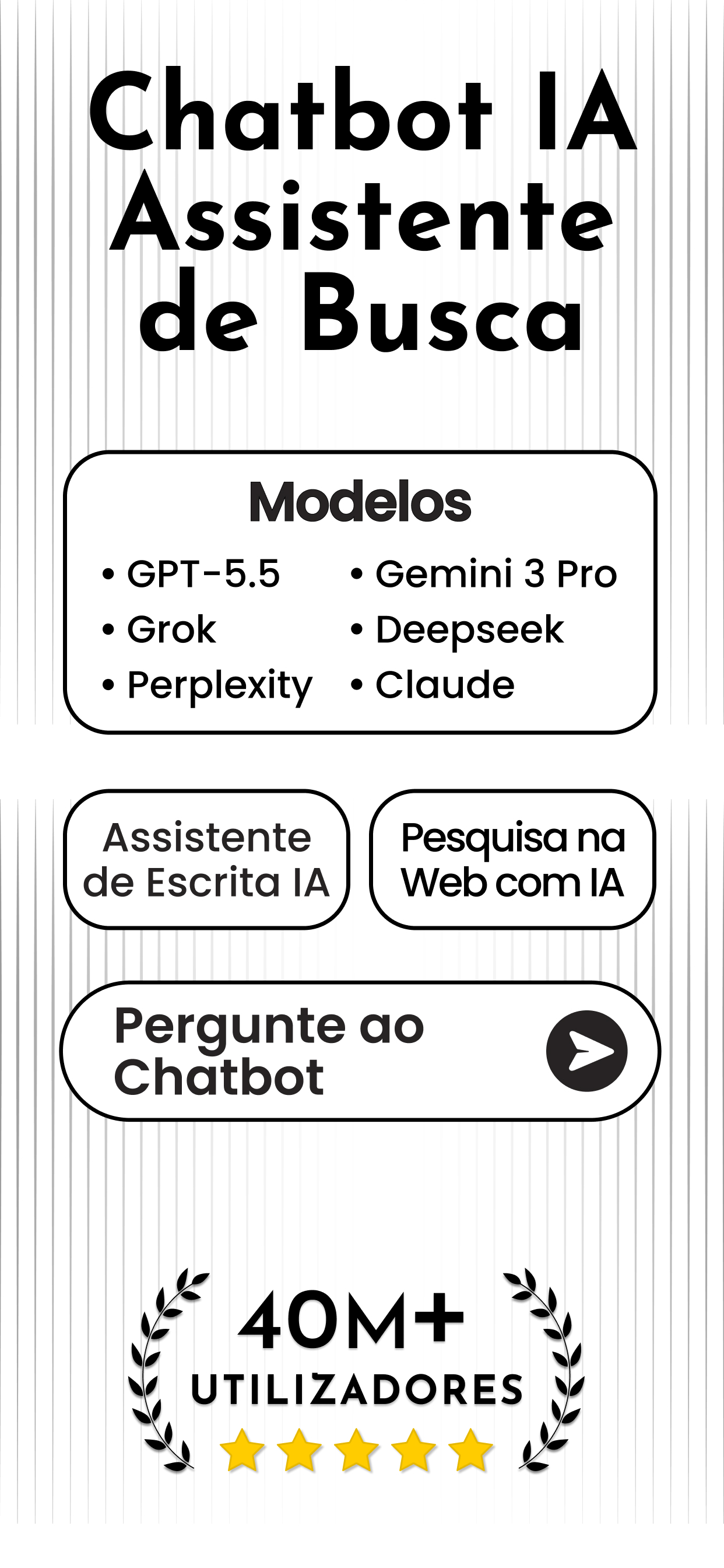 Captura de ecrã 1 da app Chatbot AI - IA Chat português