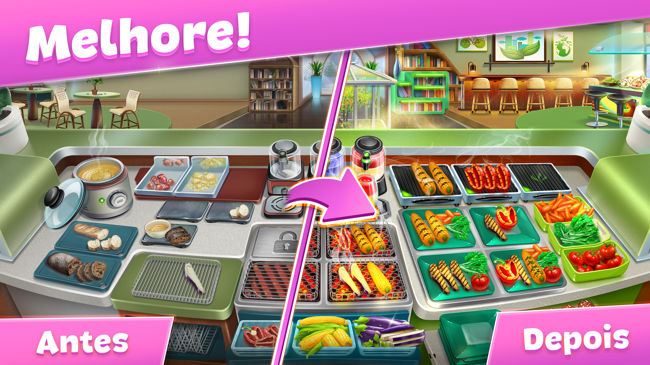 Captura de ecrã 4 da app Cooking Fever: Jogo culinário