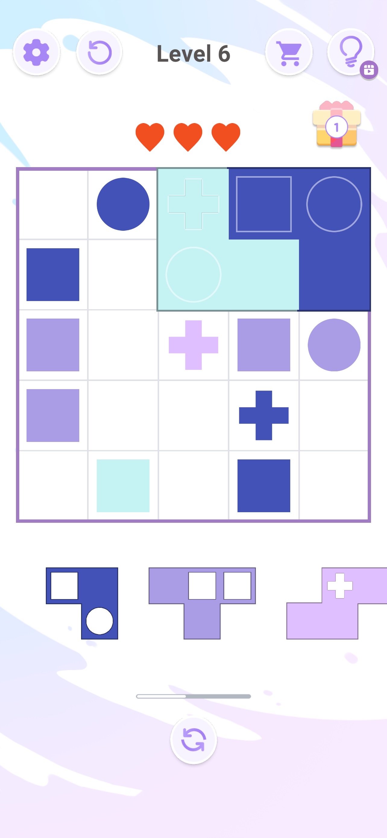 Captura de ecrã 1 da app Fit It Piece Puzzle