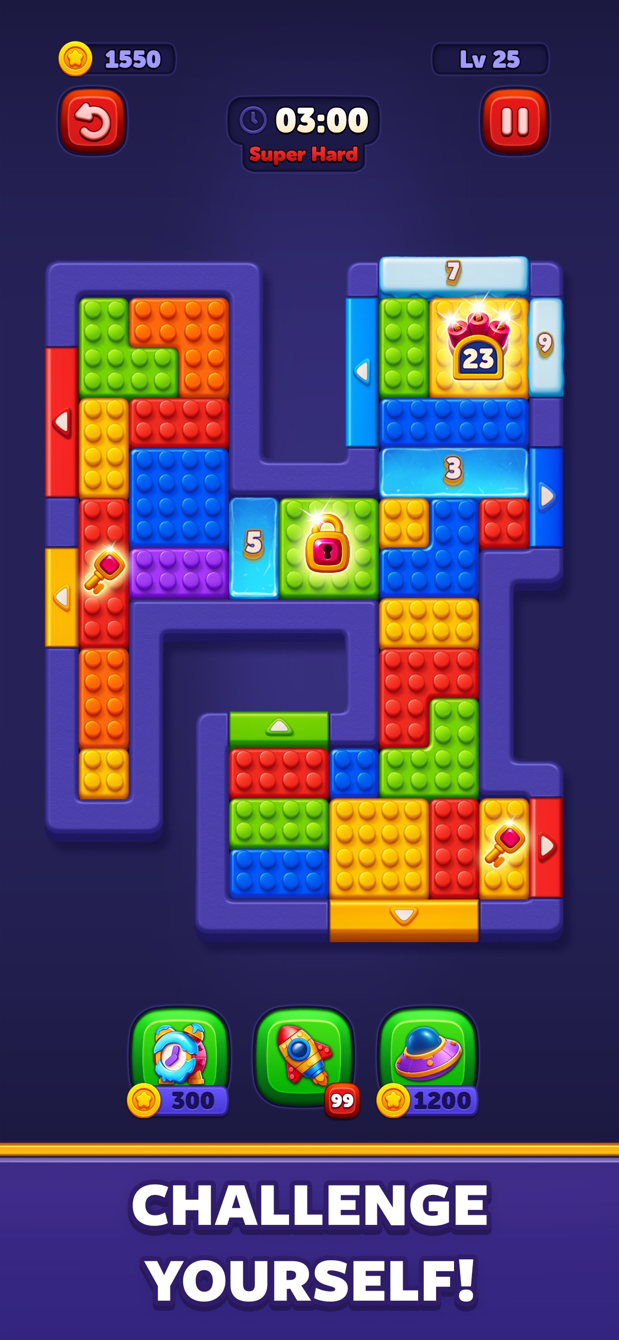 Captura de ecrã 2 da app Block Out! - Color Sort Puzzle