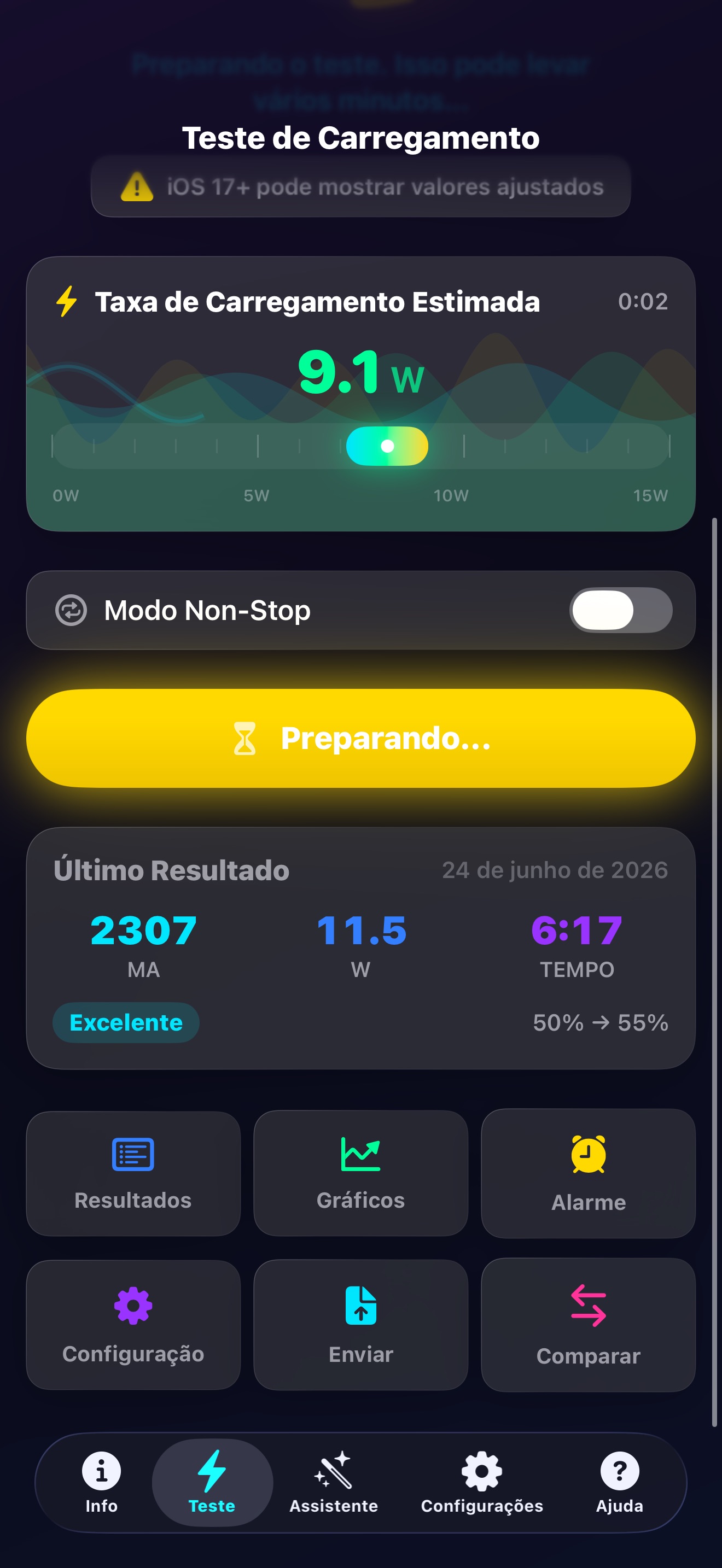 Captura de ecrã 2 da app Amperes 4: Info de Bateria
