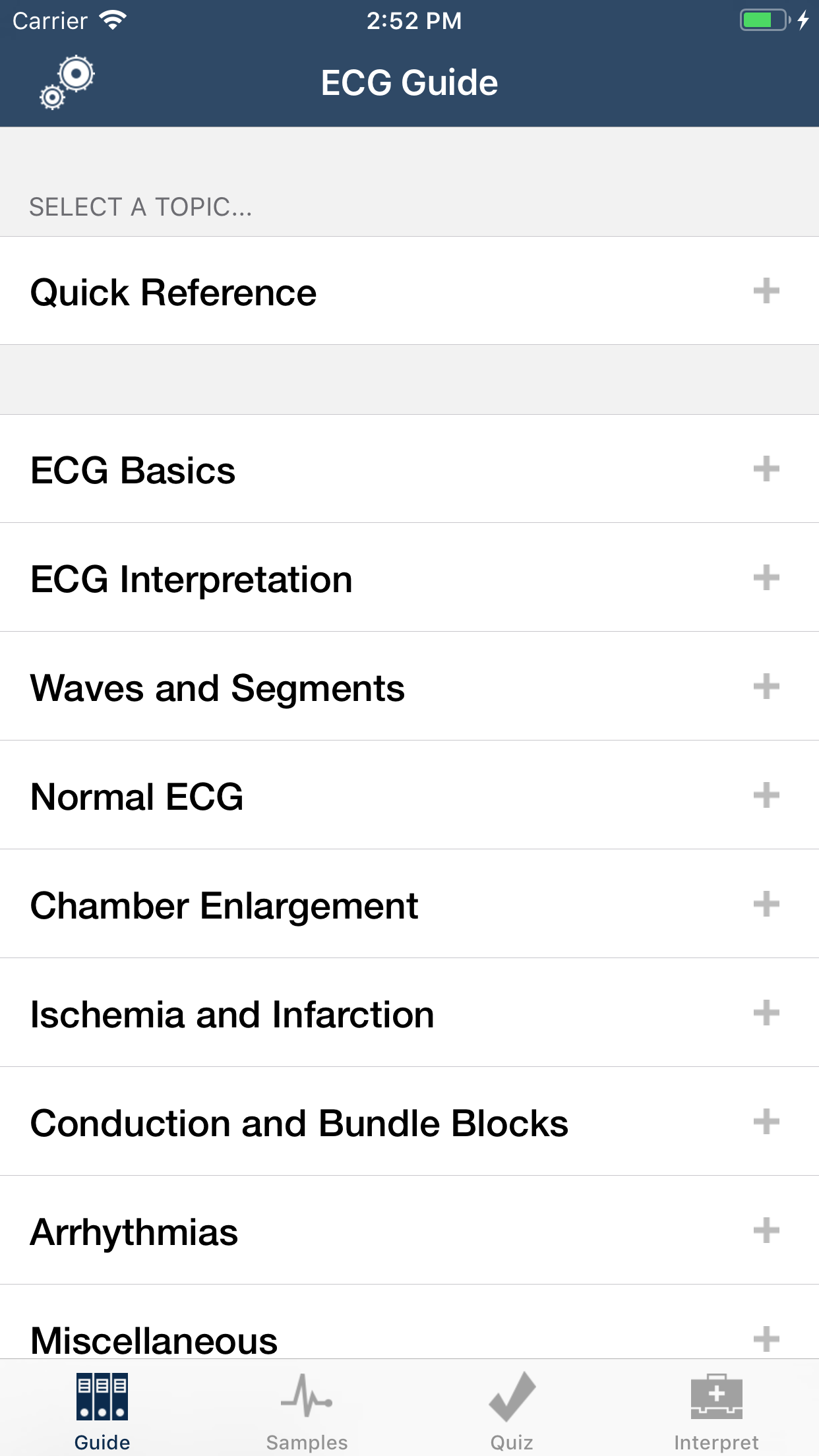 ECG Guide screenshot 2