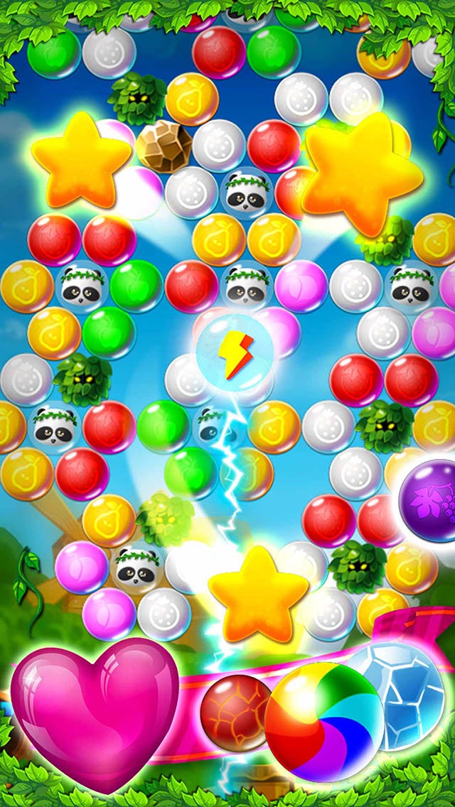 Captura de ecrã 1 da app Plants Panda Bubble