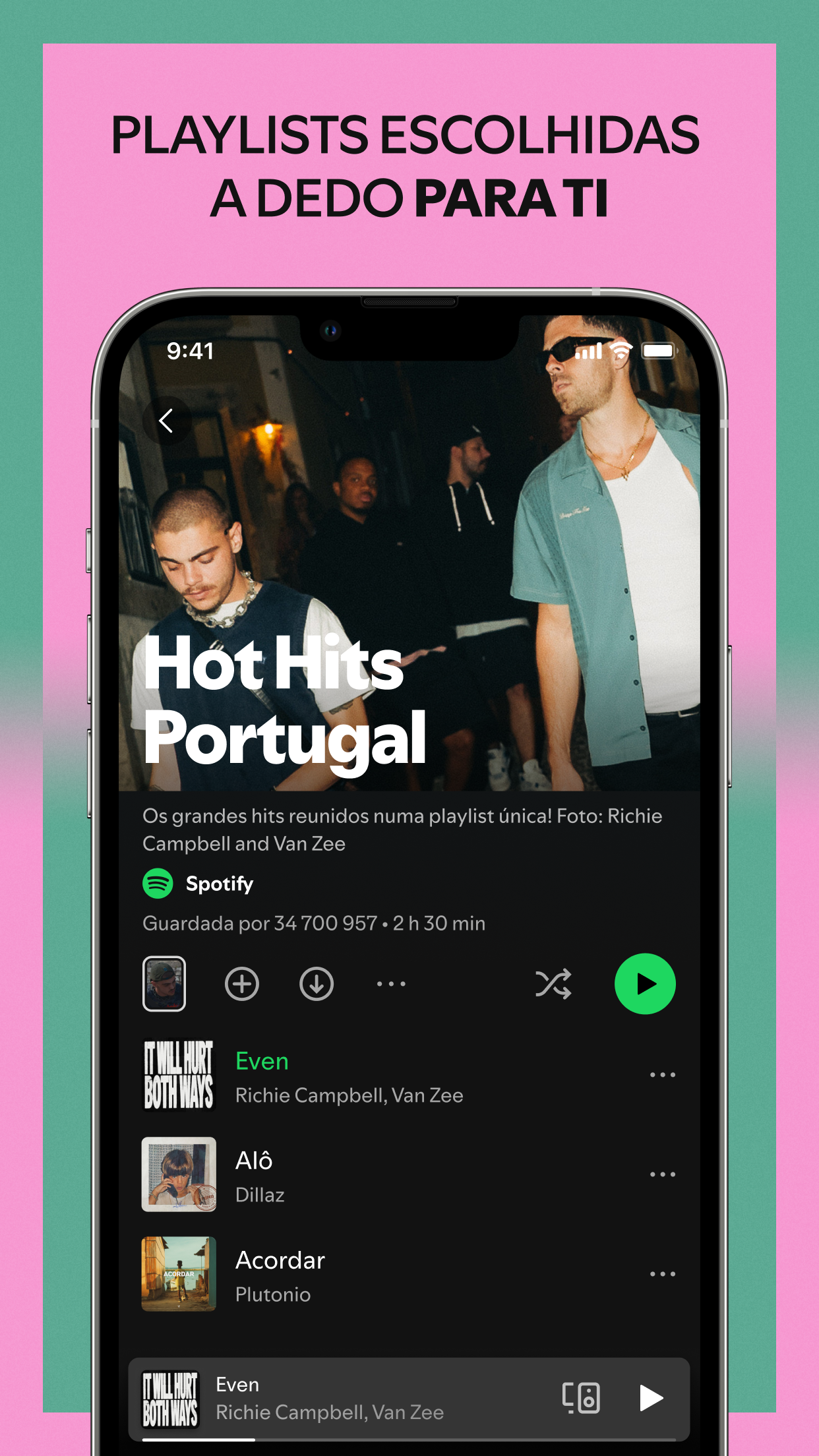 Captura de ecrã 3 da app Spotify: música e podcasts