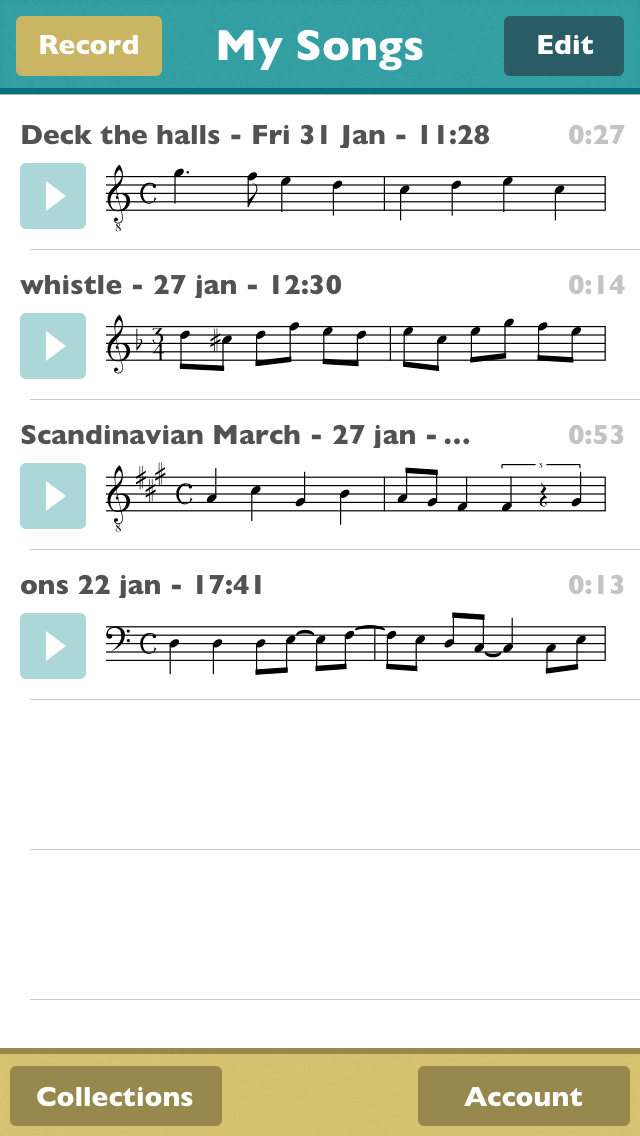Captura de ecrã 2 da app ScoreCloud Express