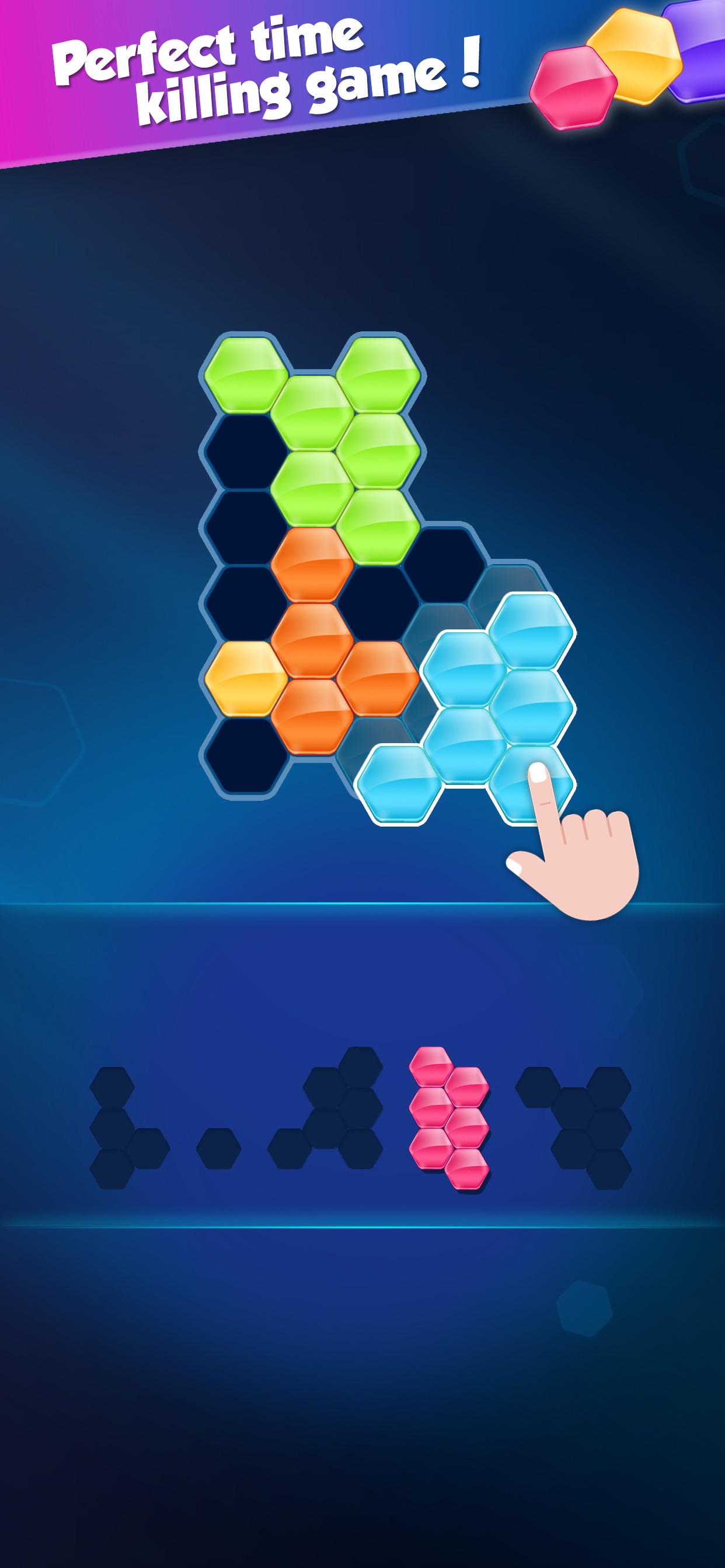 Captura de ecrã 1 da app Block! Hexa Puzzle™