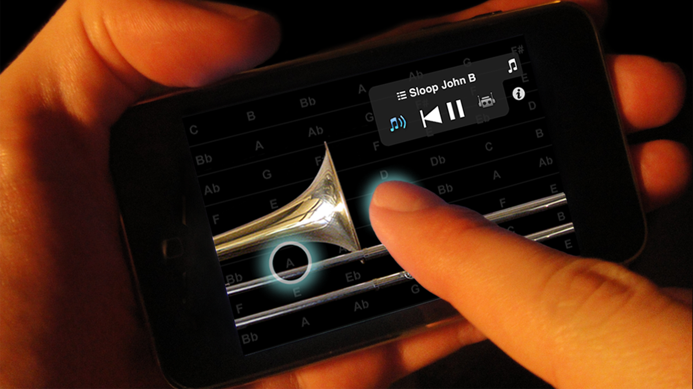 Captura de ecrã 1 da app iBone - the Pocket Trombone