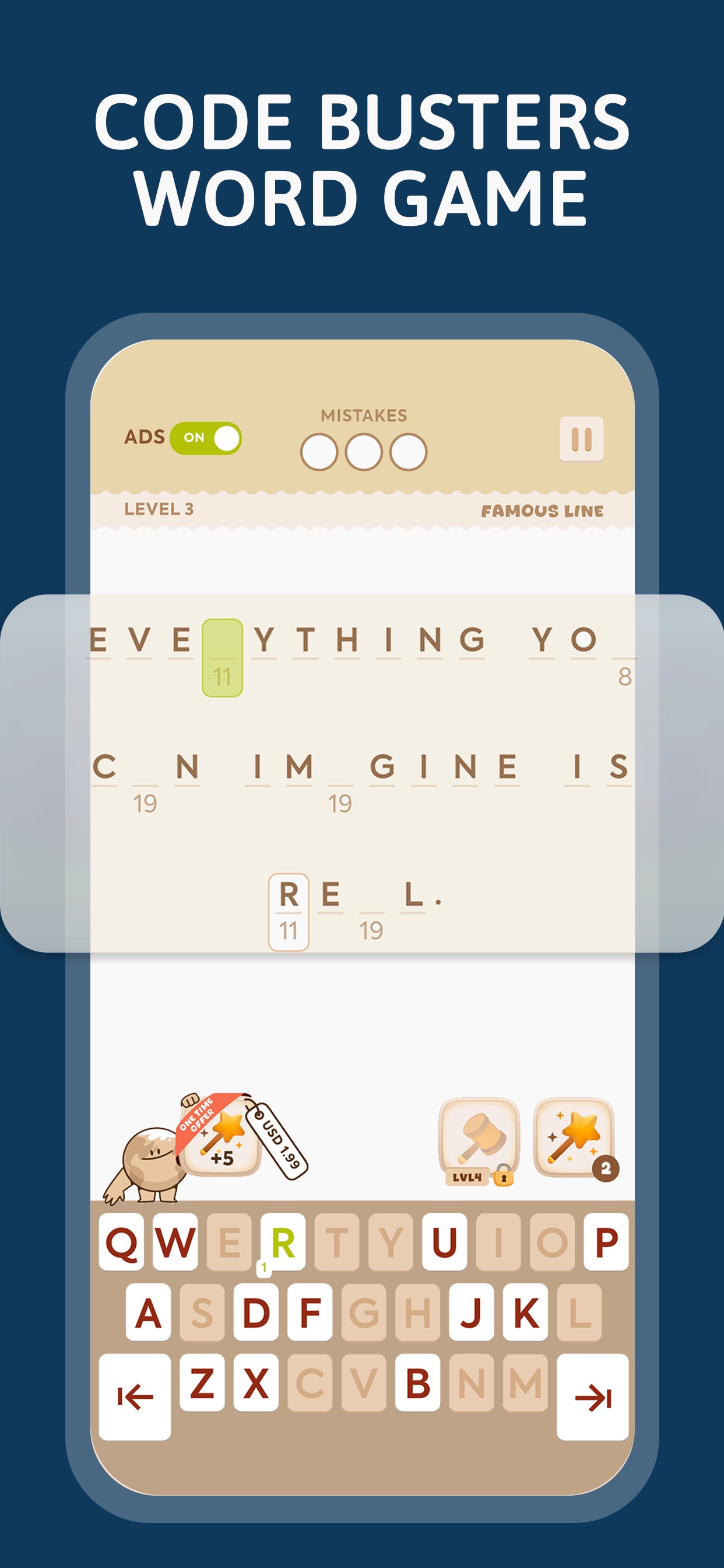 Code Busters: Word Puzzle Game screenshot 2