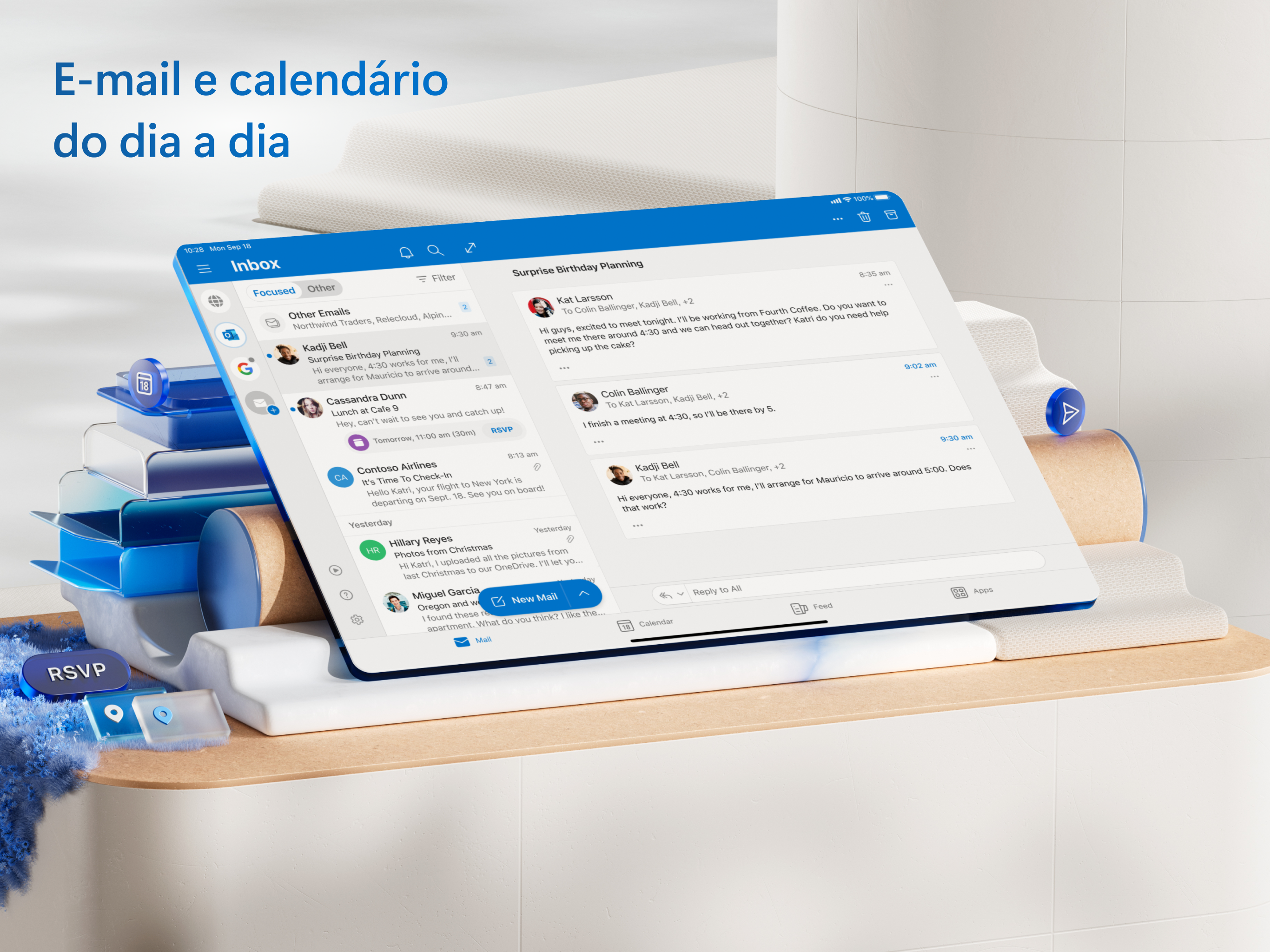 Captura de ecrã 1 da app Microsoft Outlook
