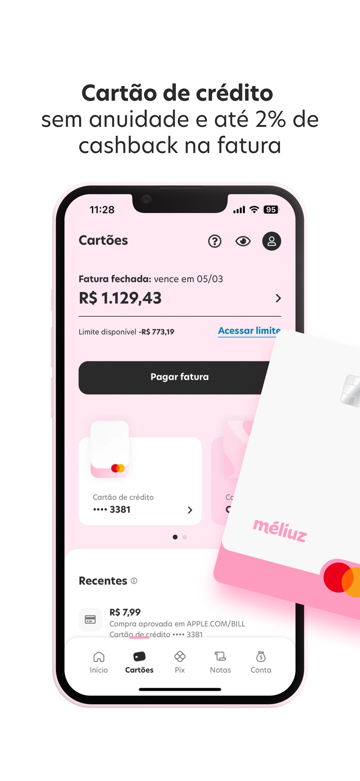 Captura de ecrã 4 da app Méliuz: Cashback e Nota Fiscal