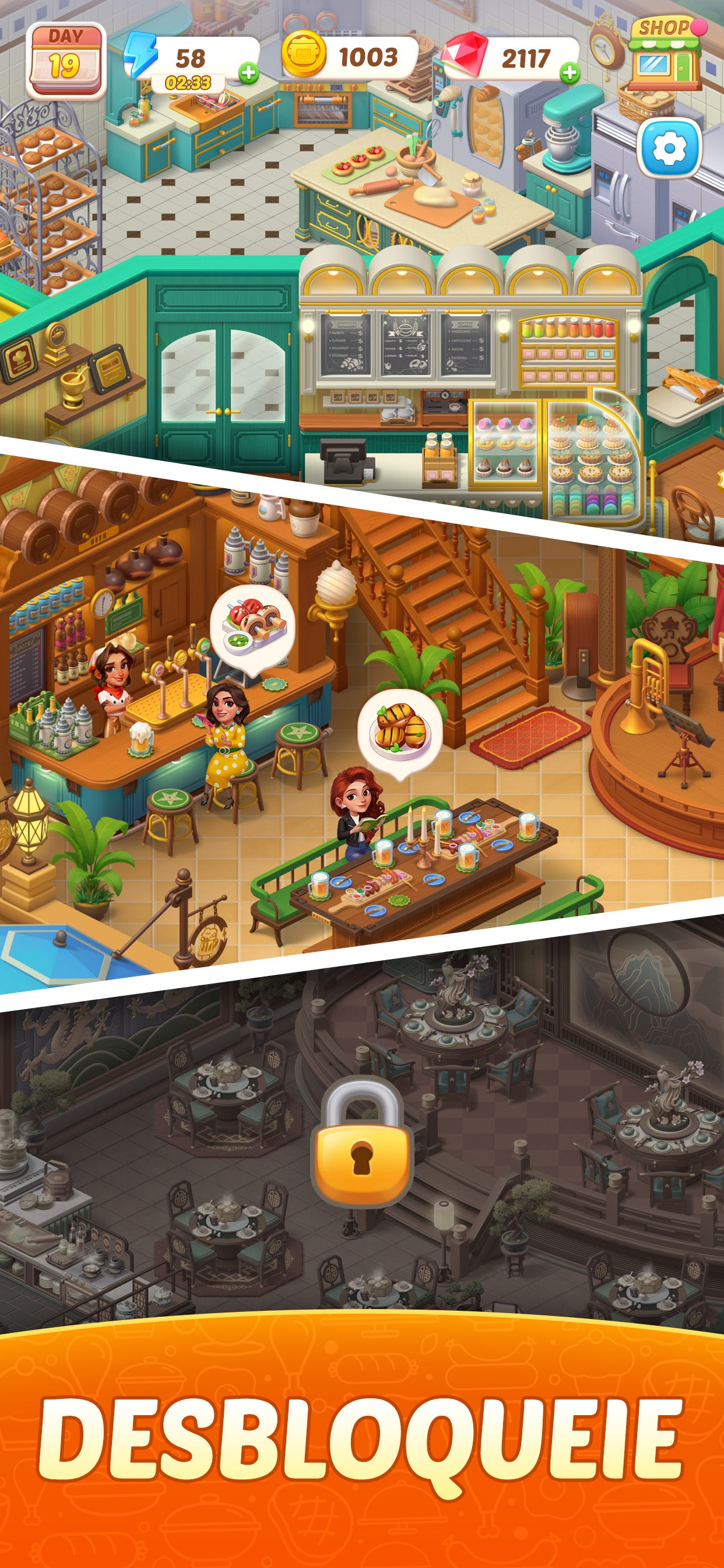 Captura de ecrã 4 da app Flambé®: Merge and Cook