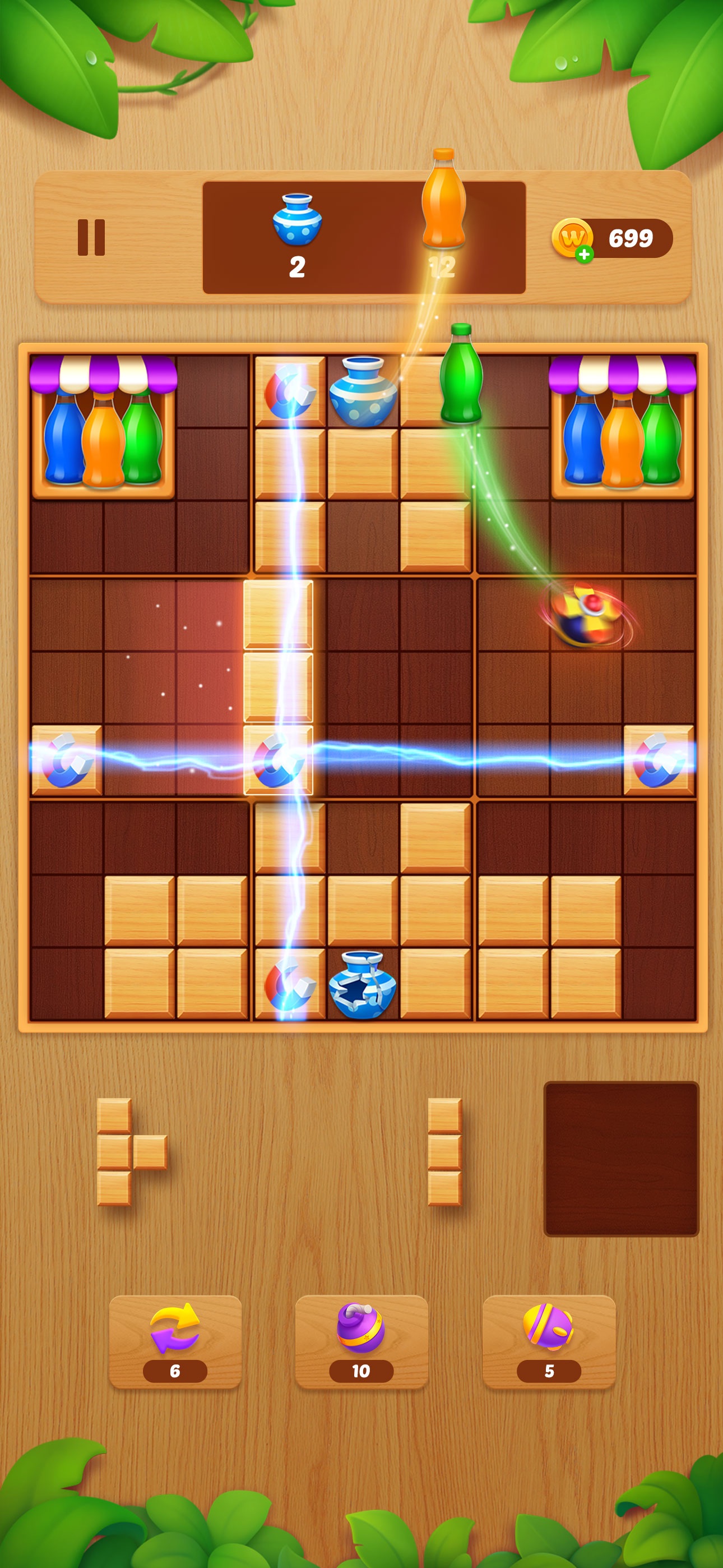 Captura de ecrã 1 da app Block Crush: jogo de blocos