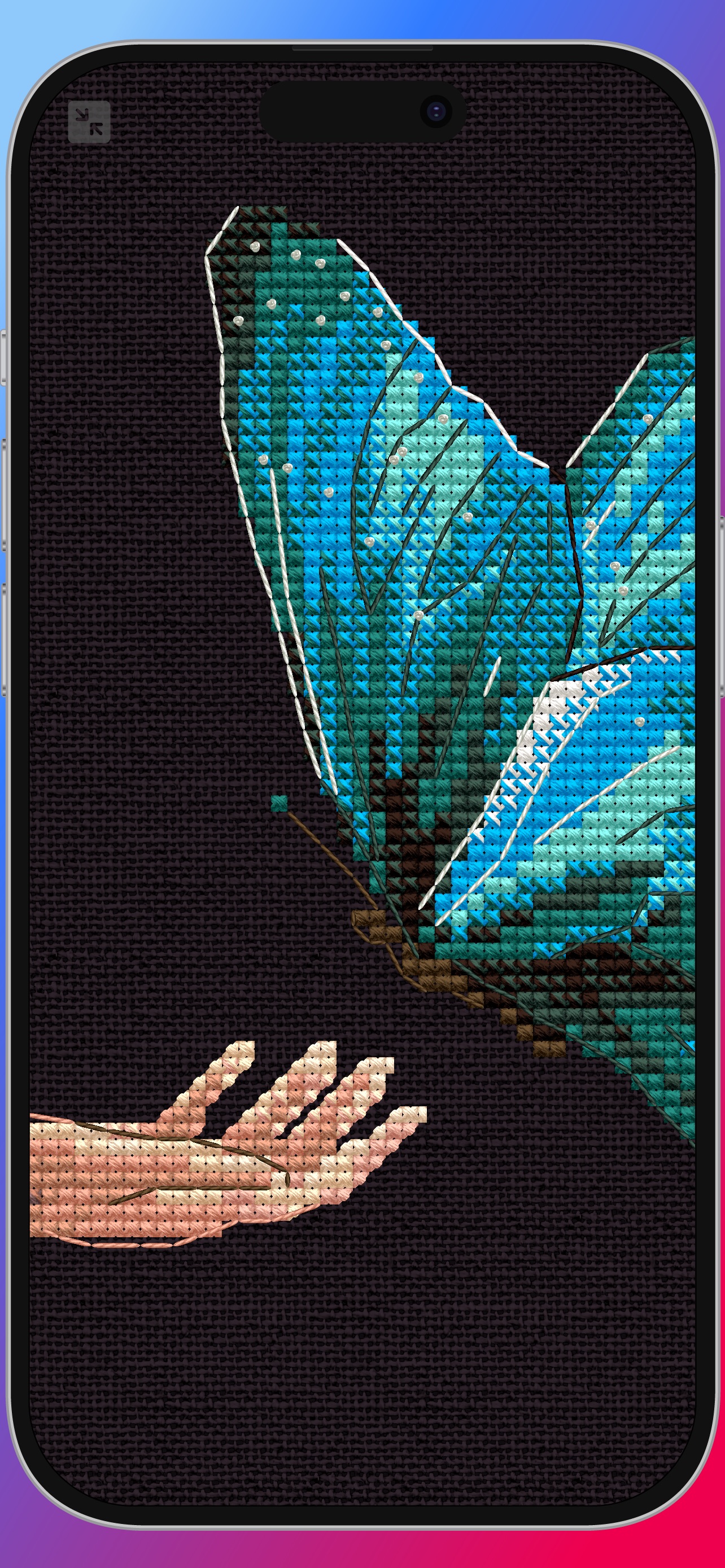 Captura de ecrã 2 da app Cross Stitch Saga