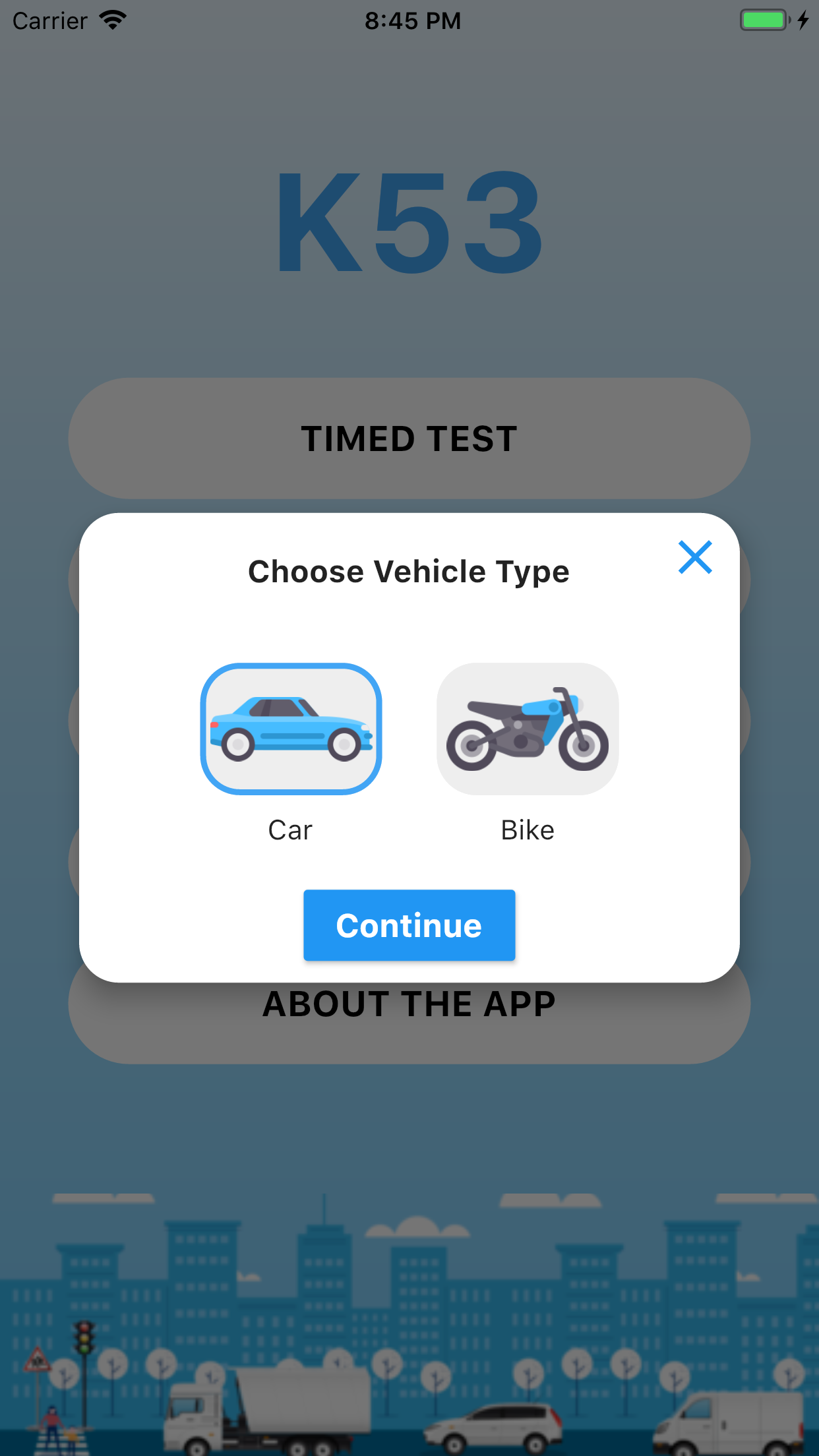 Captura de ecrã 2 da app The K53 Learner's Test App